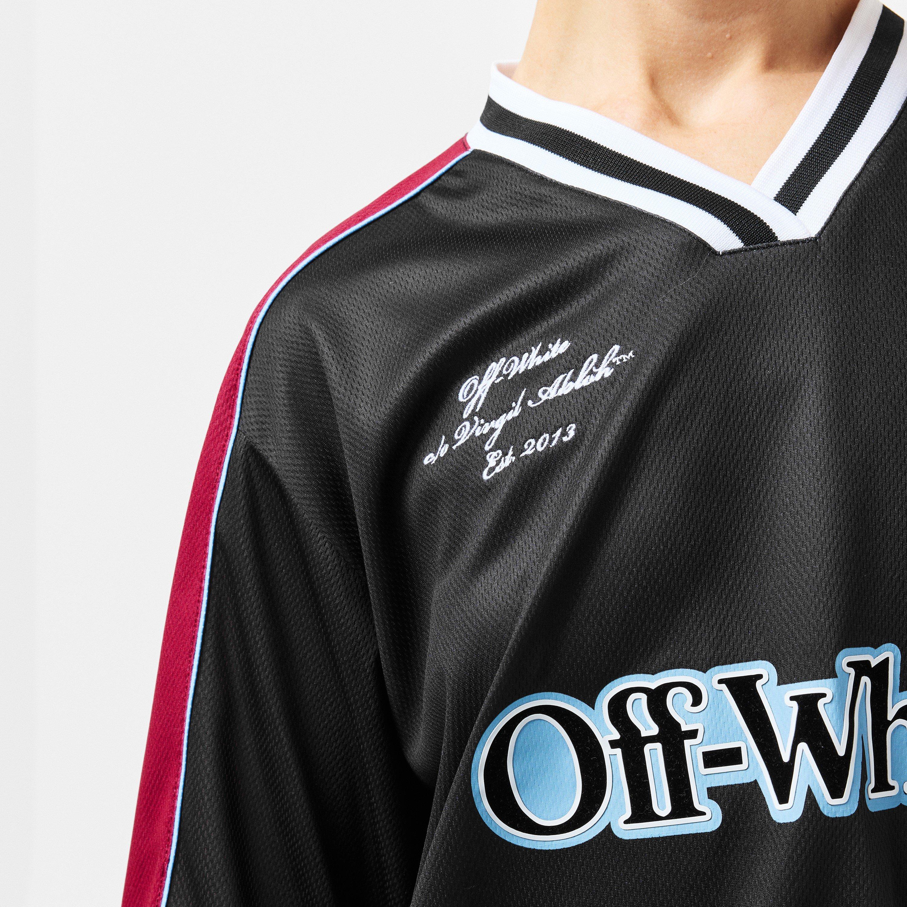 Black - Off White - Women's Soccer Mini Dress - 5