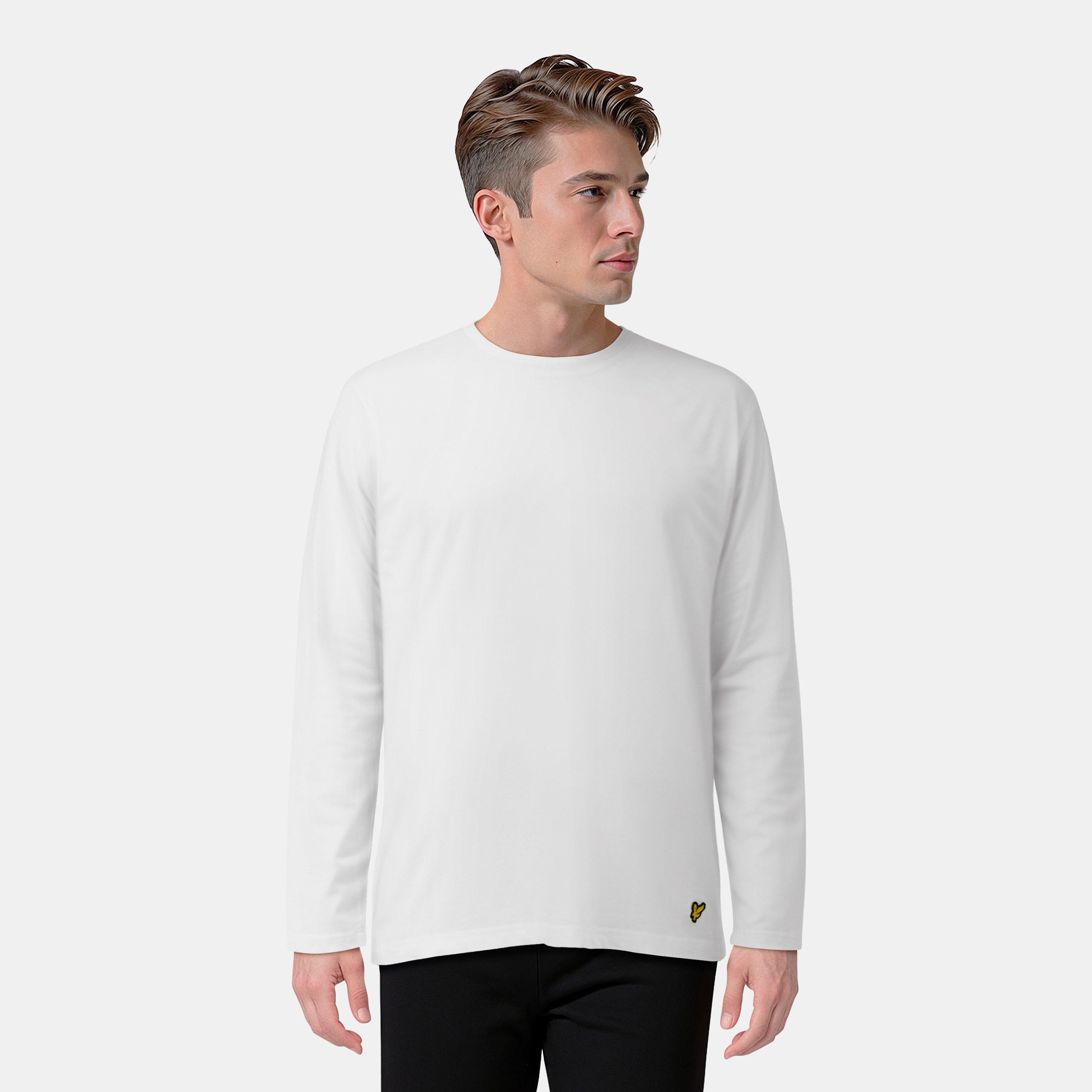 Bijela/Provjera - Lyle and Scott - Woven Pyjama Long Sleeve Top - 3