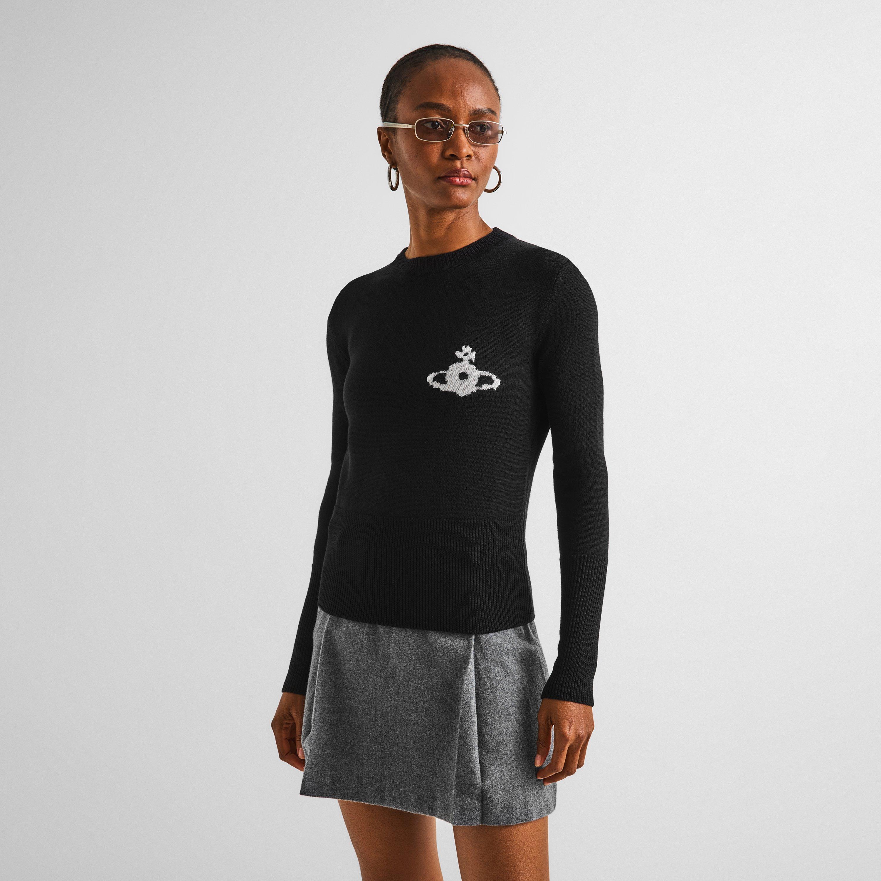Black - Vivienne Westwood - Women's Katie Crew-Neck Jumper - 3