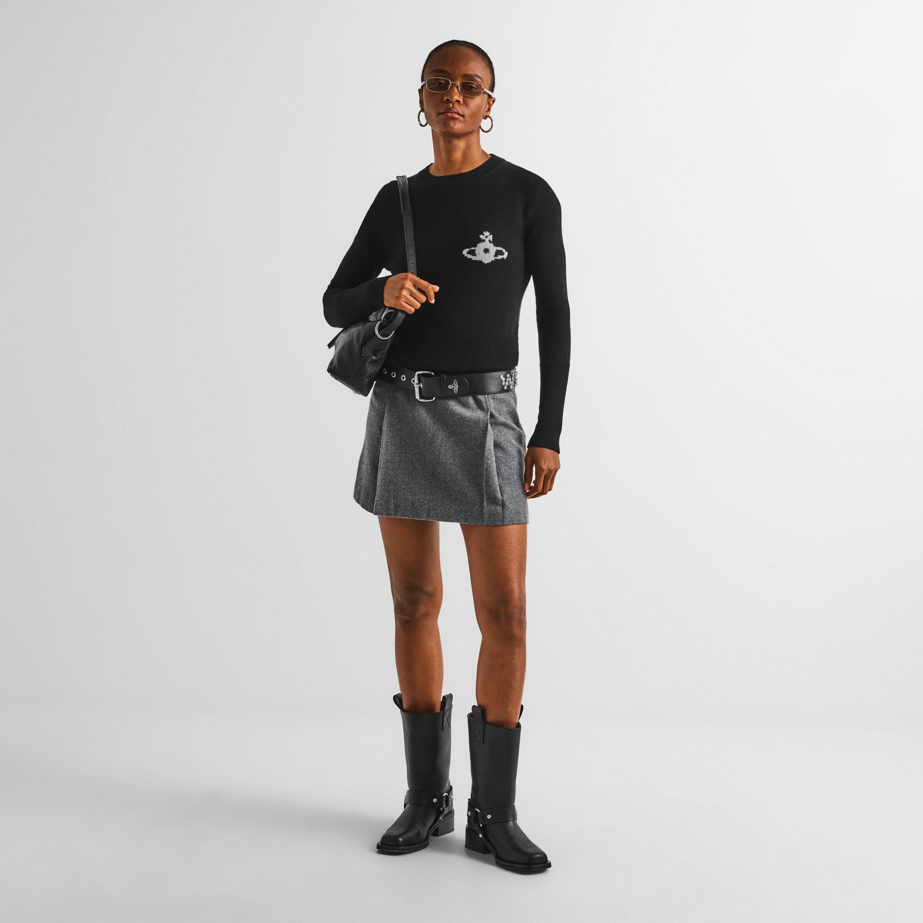 Black - Vivienne Westwood - Women's Katie Crew-Neck Jumper - 6