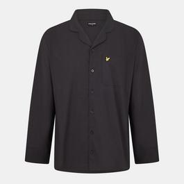 Lyle and Scott Woven Pyjama Long Sleeve Top