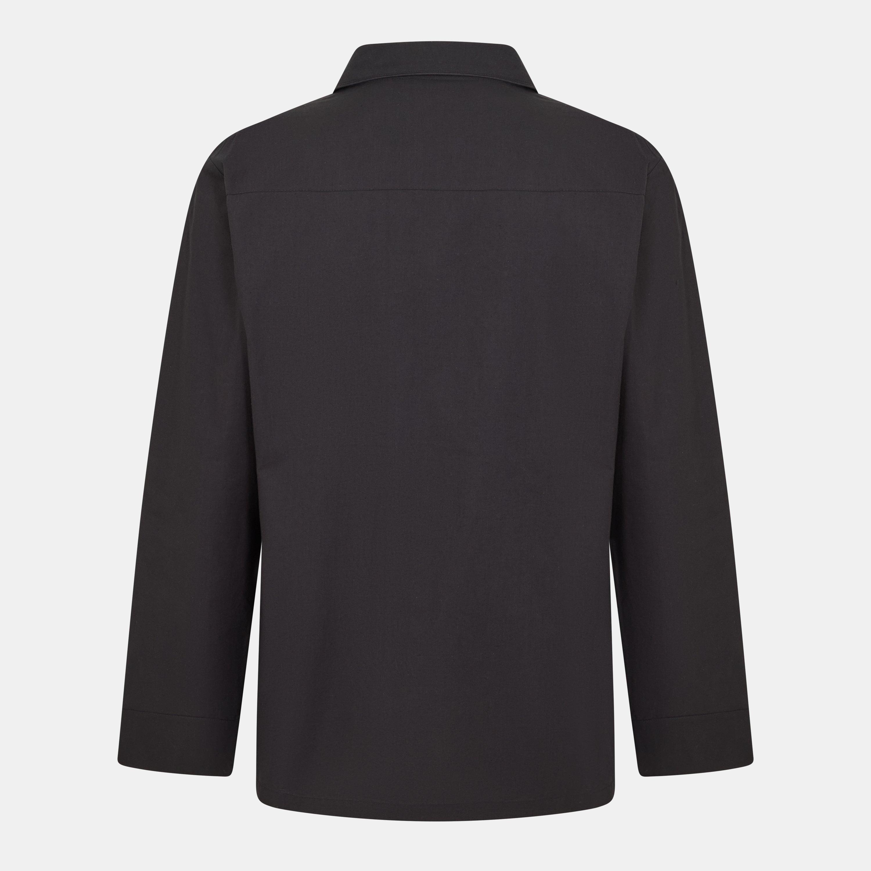 Black - Lyle and Scott - Woven Pyjama Long Sleeve Top - 2