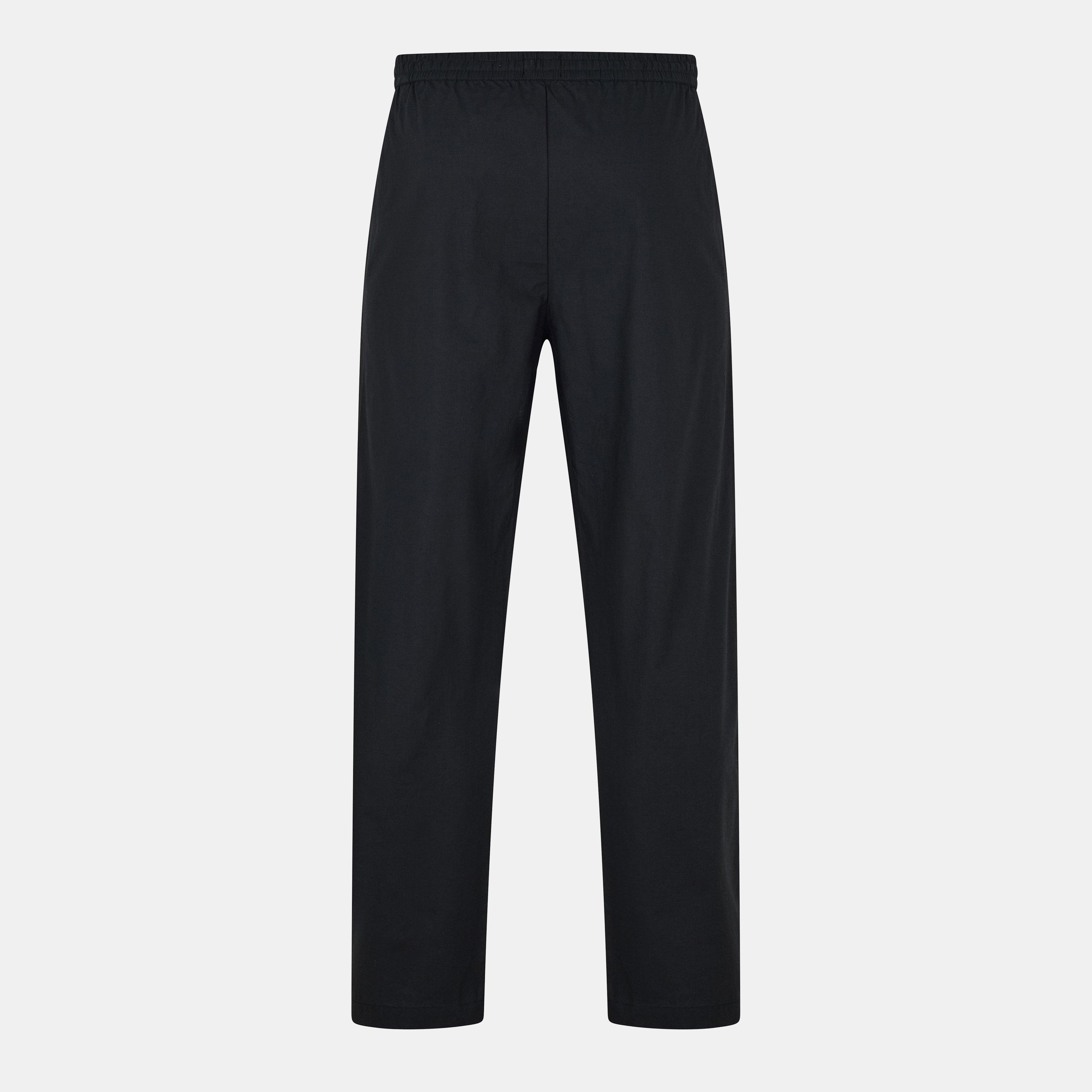 Black - Lyle and Scott - Woven Pyjama Long Sleeve Top - 4