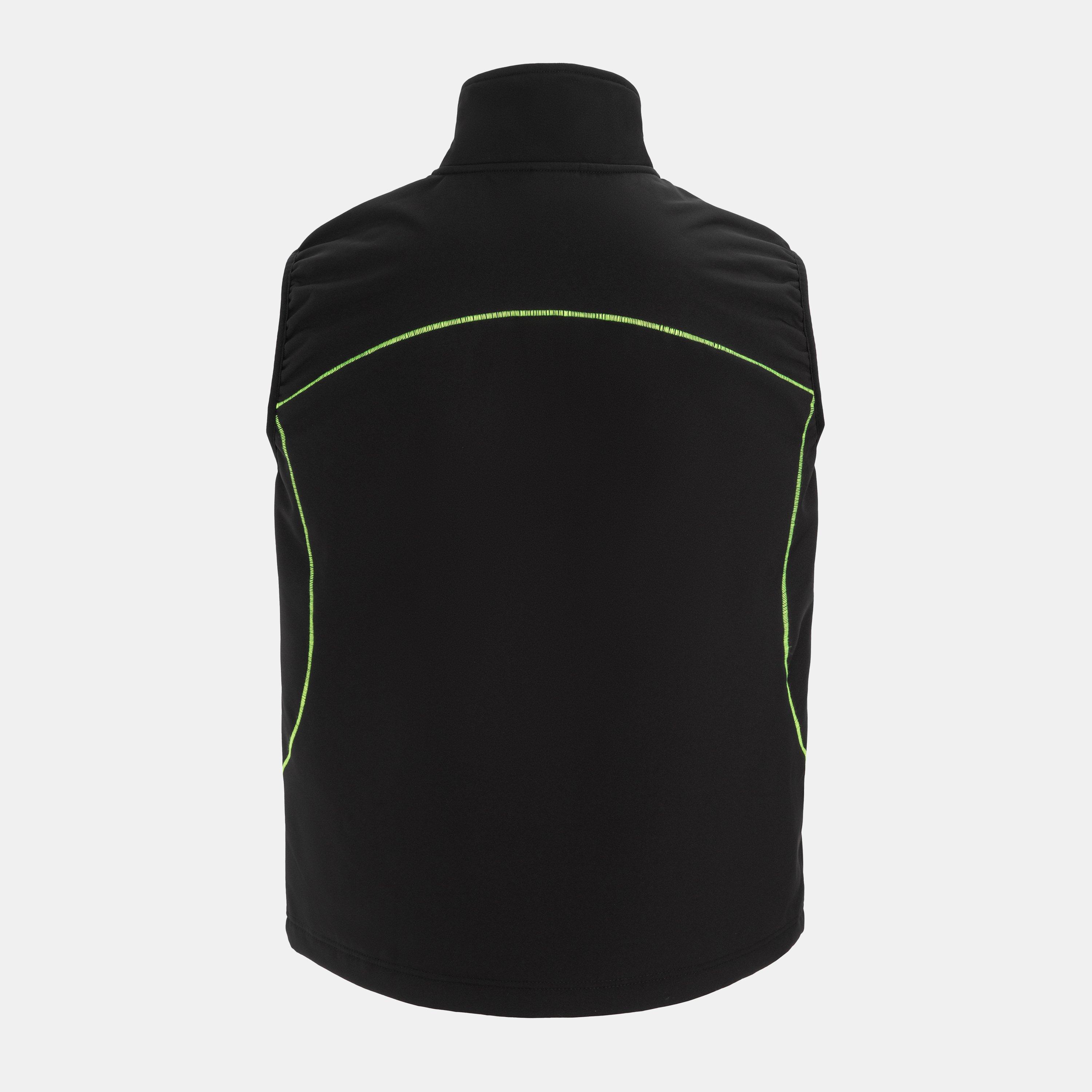 Preto - Dunlop - Work Hi-Vis Reversible Sleeveless Softshell Jacket - 2