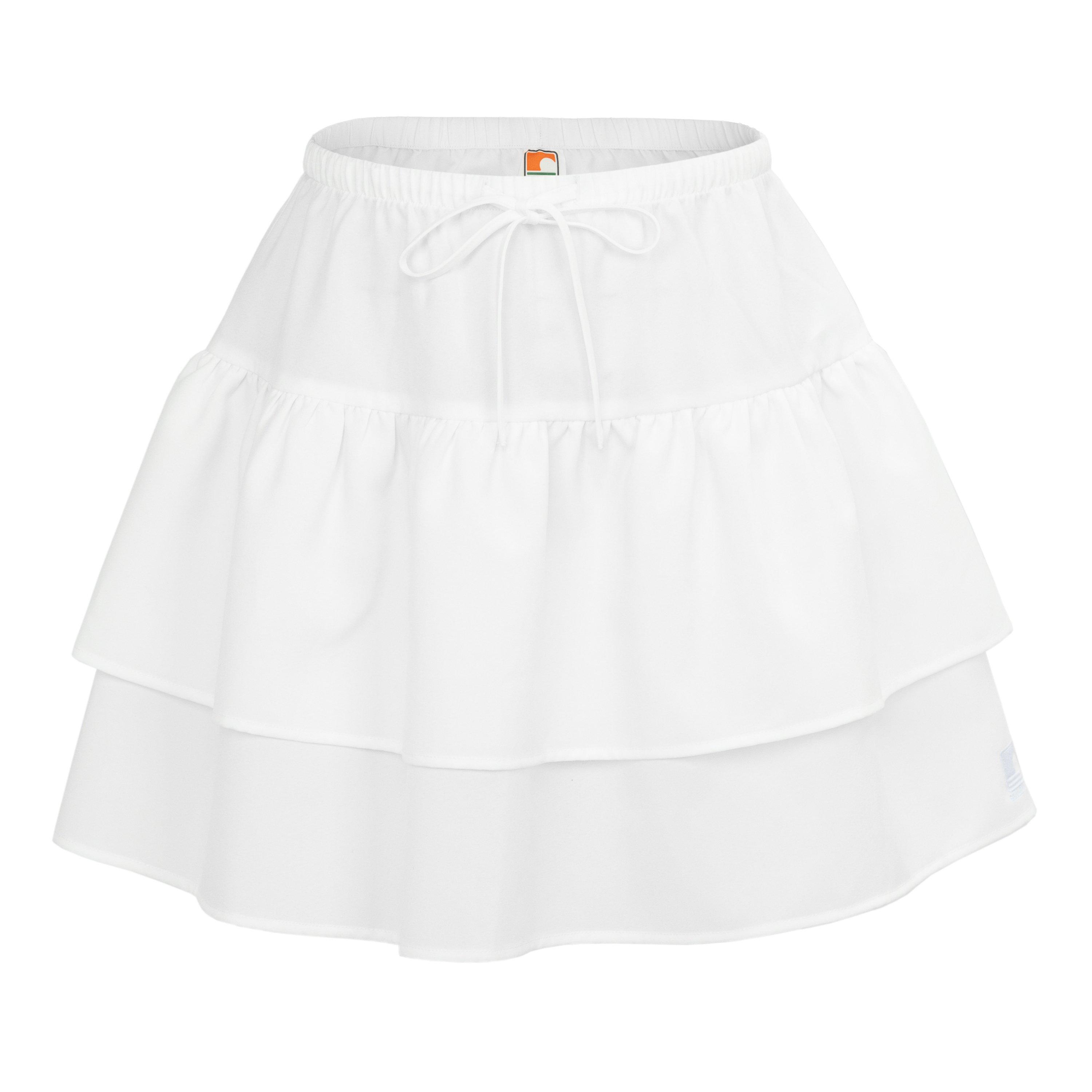 White - SoulCal - Women's Soul Linen Tiered Skirt - 1