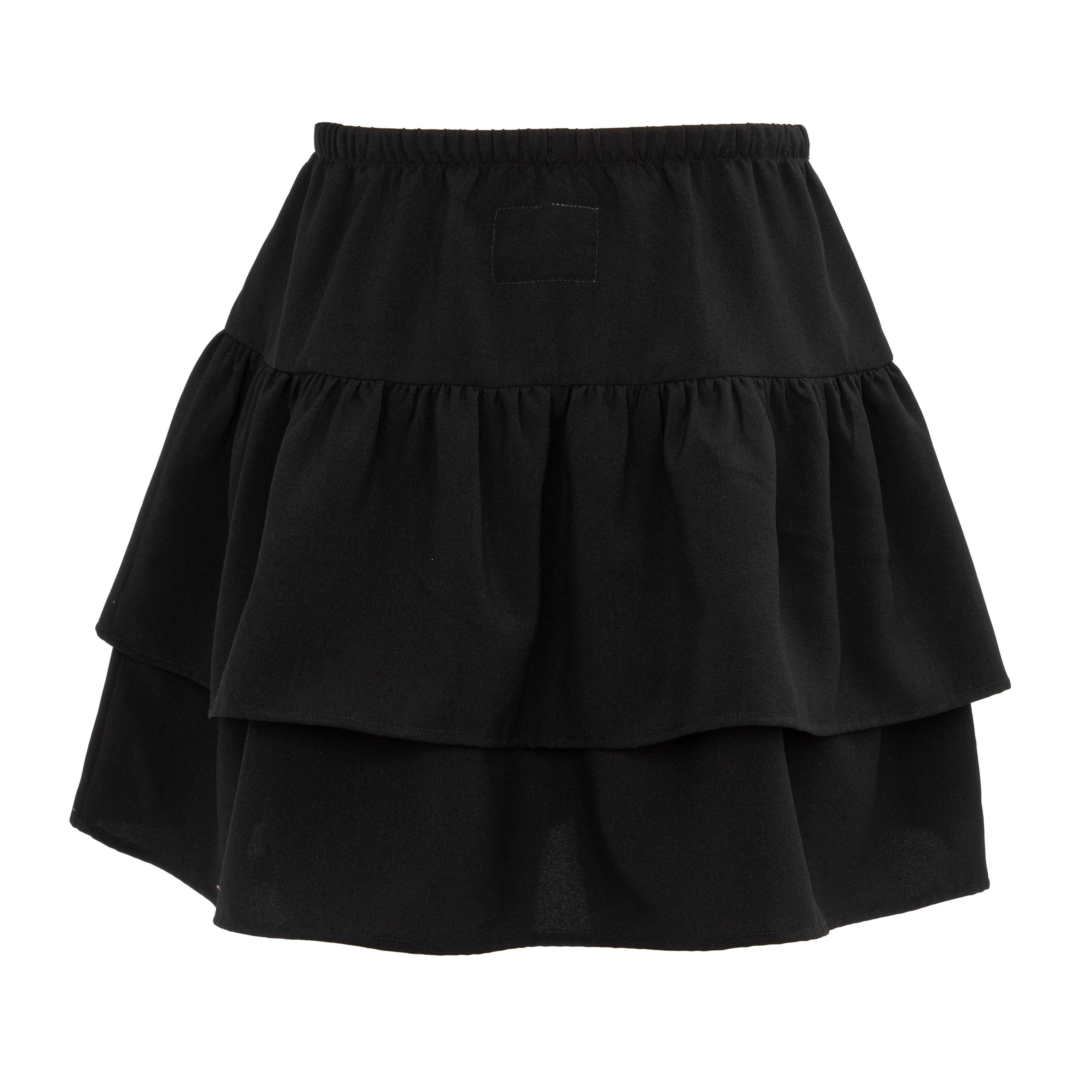 Black - SoulCal - Women's Soul Linen Tiered Skirt - 2