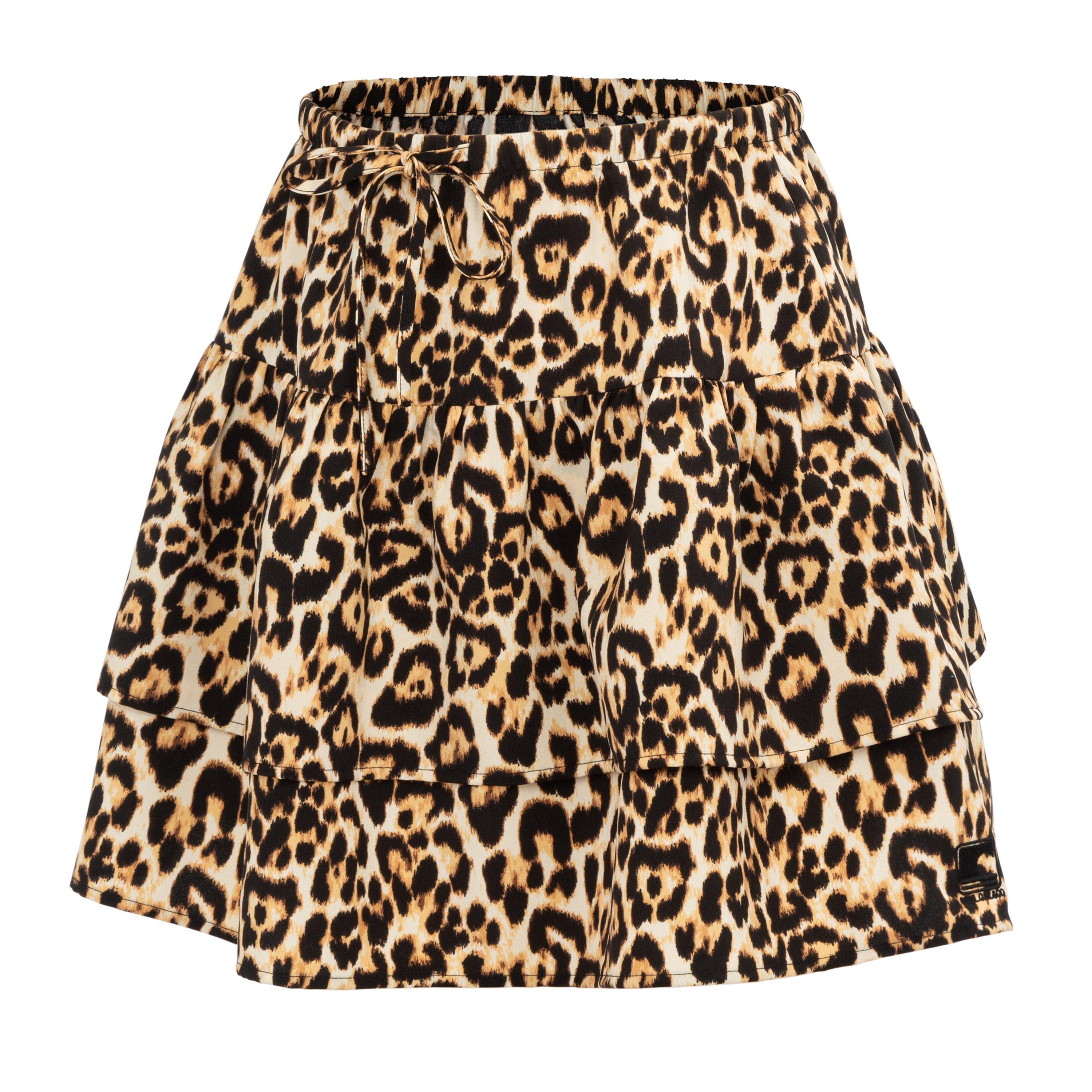 Leopard Print - SoulCal - Women's Soul Linen Tiered Skirt - 3