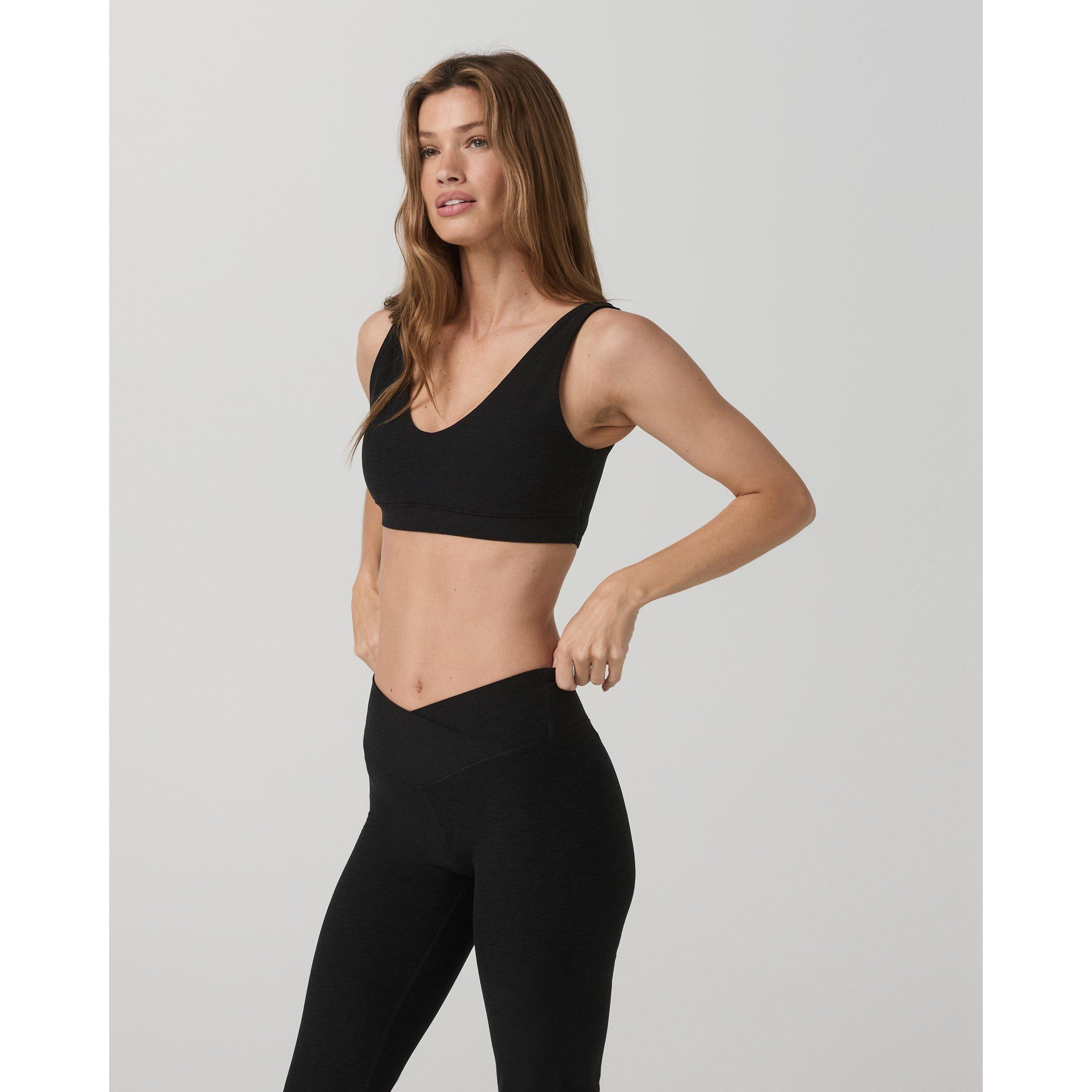 Black Heather - Vuori - Women's Elevation Rhythm Non Wired Medium Impact Sports Bra - 2