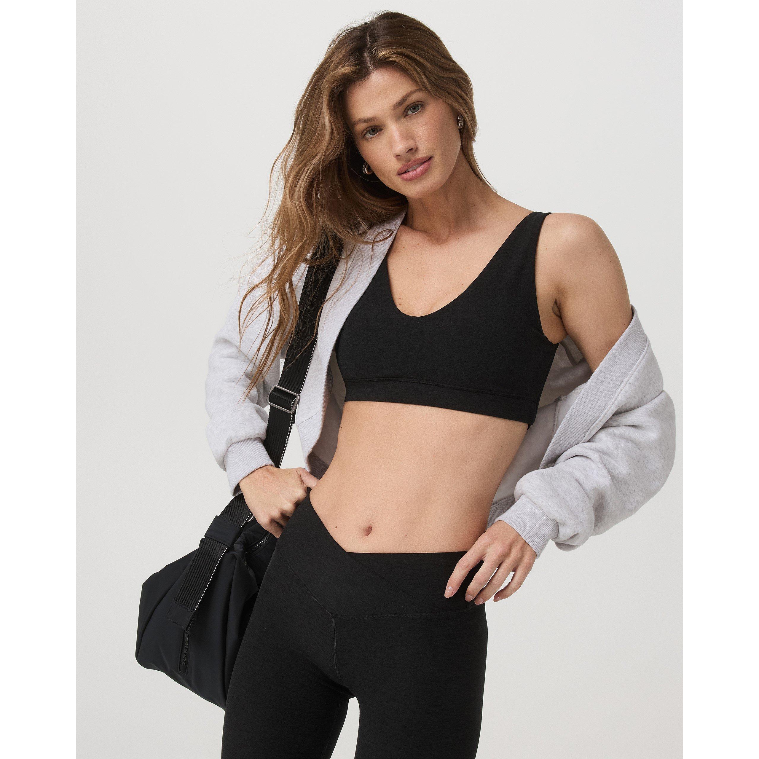 Black Heather - Vuori - Women's Elevation Rhythm Non Wired Medium Impact Sports Bra - 5