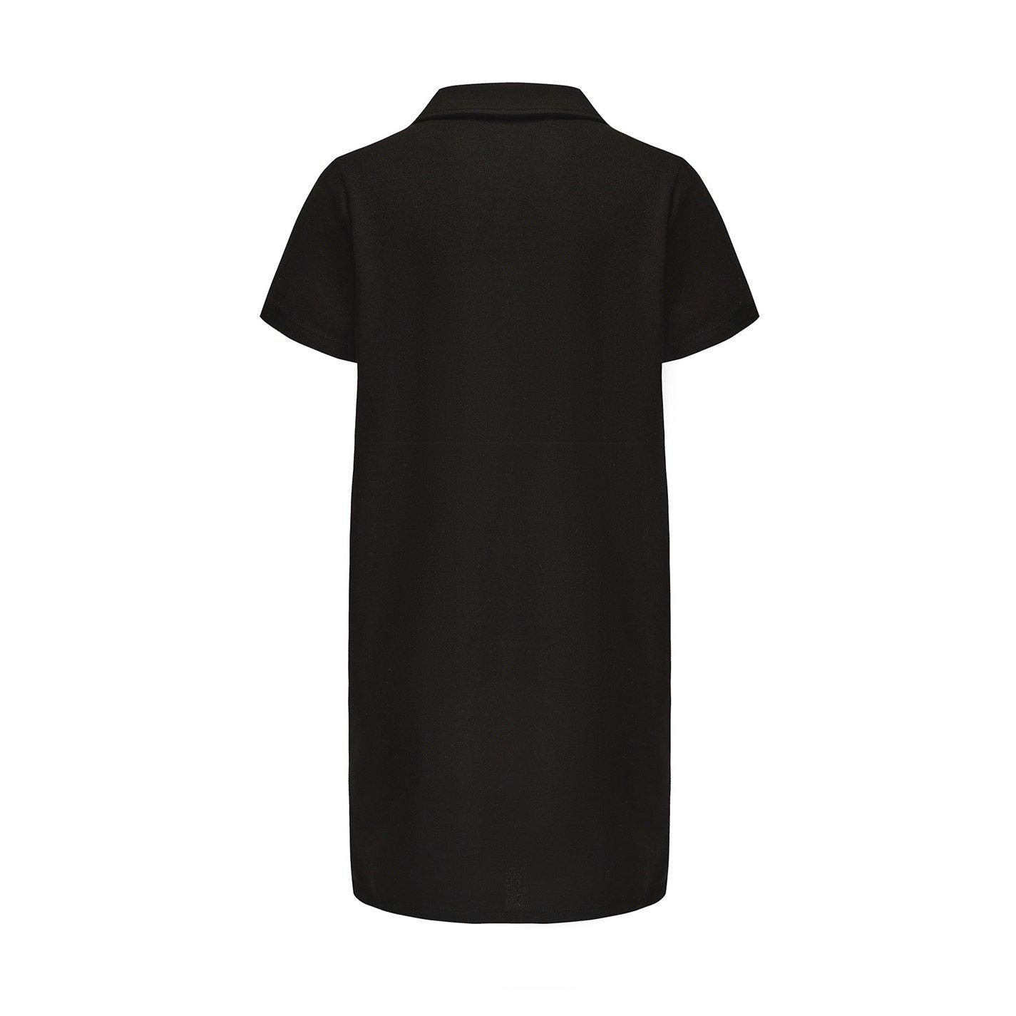 Black - Slazenger - Short Sleeve Polo Dress Womens - 3