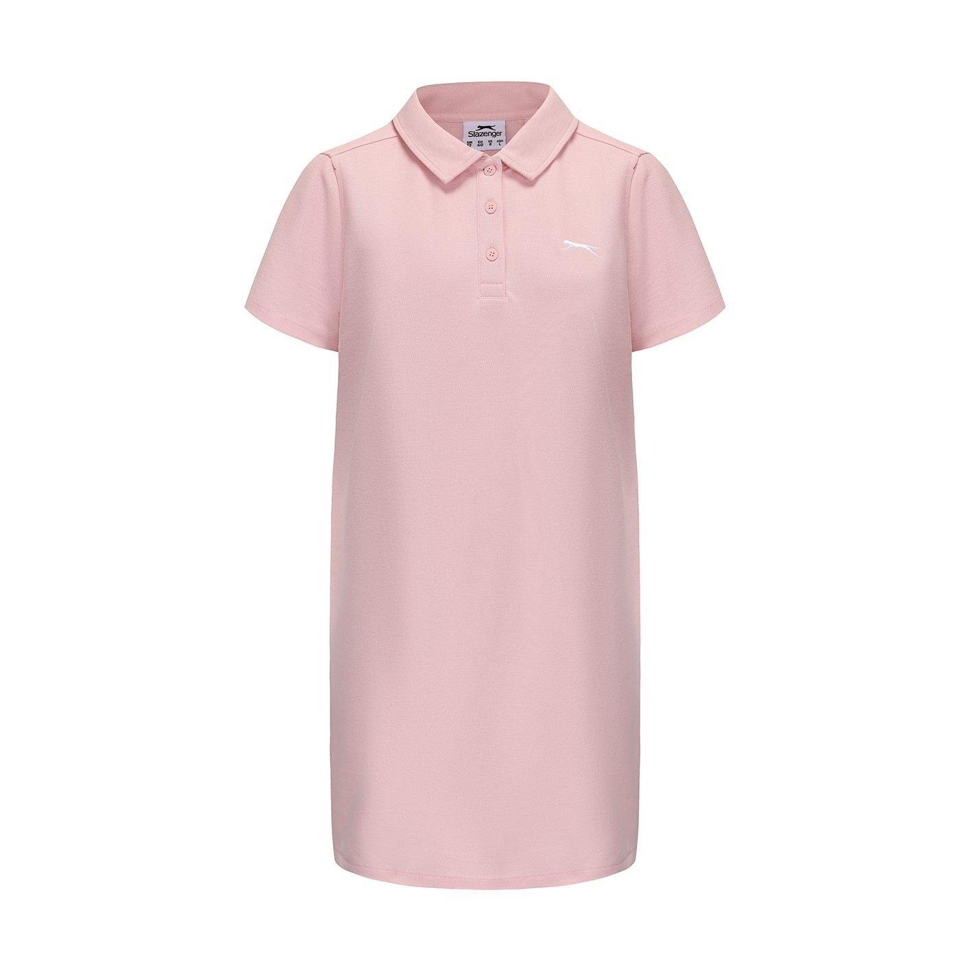 Lyserød - Slazenger - Short Sleeve Polo Dress Womens - 1
