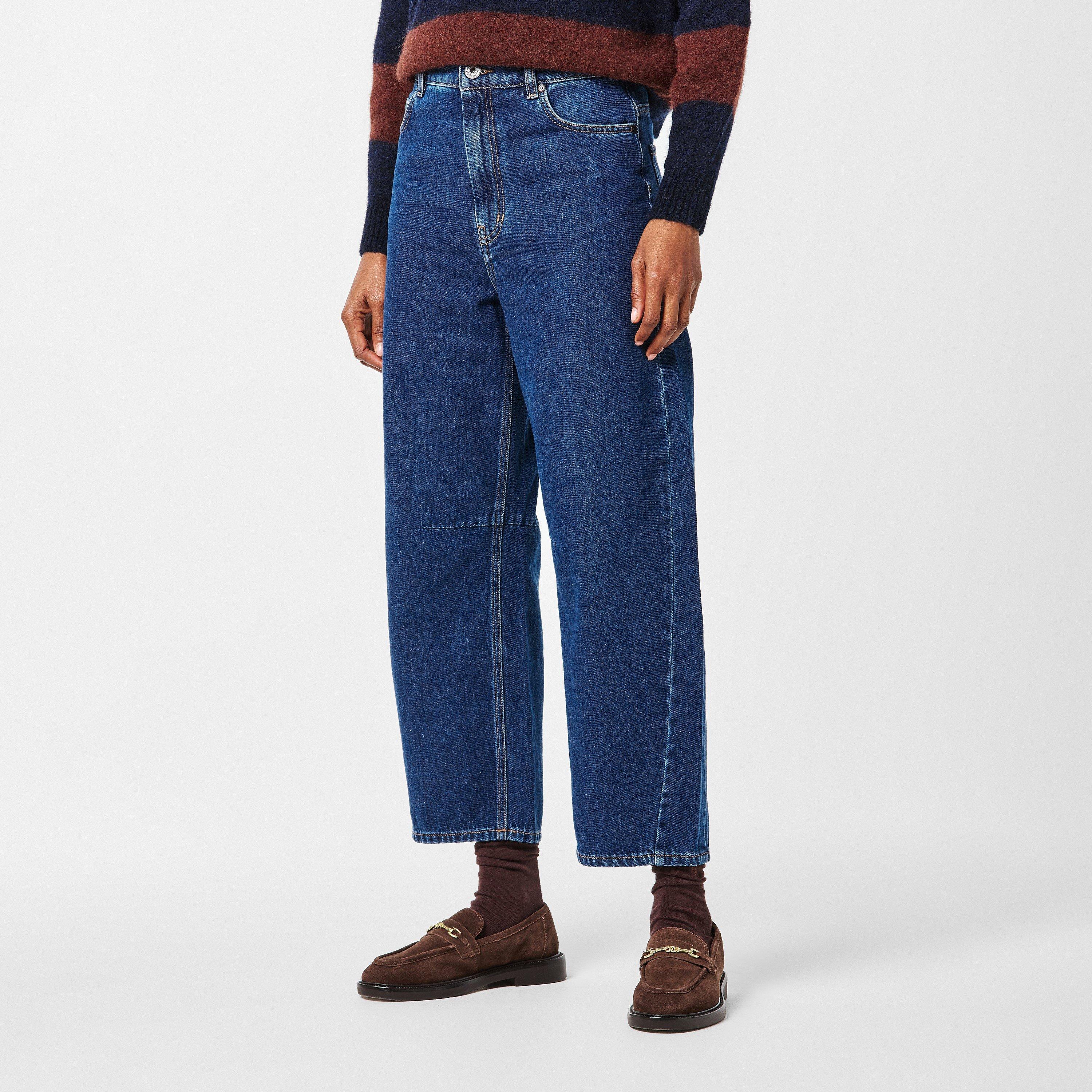 Navy - Weekend Max Mara - Women's Douglas Wide Leg Jeans - 3