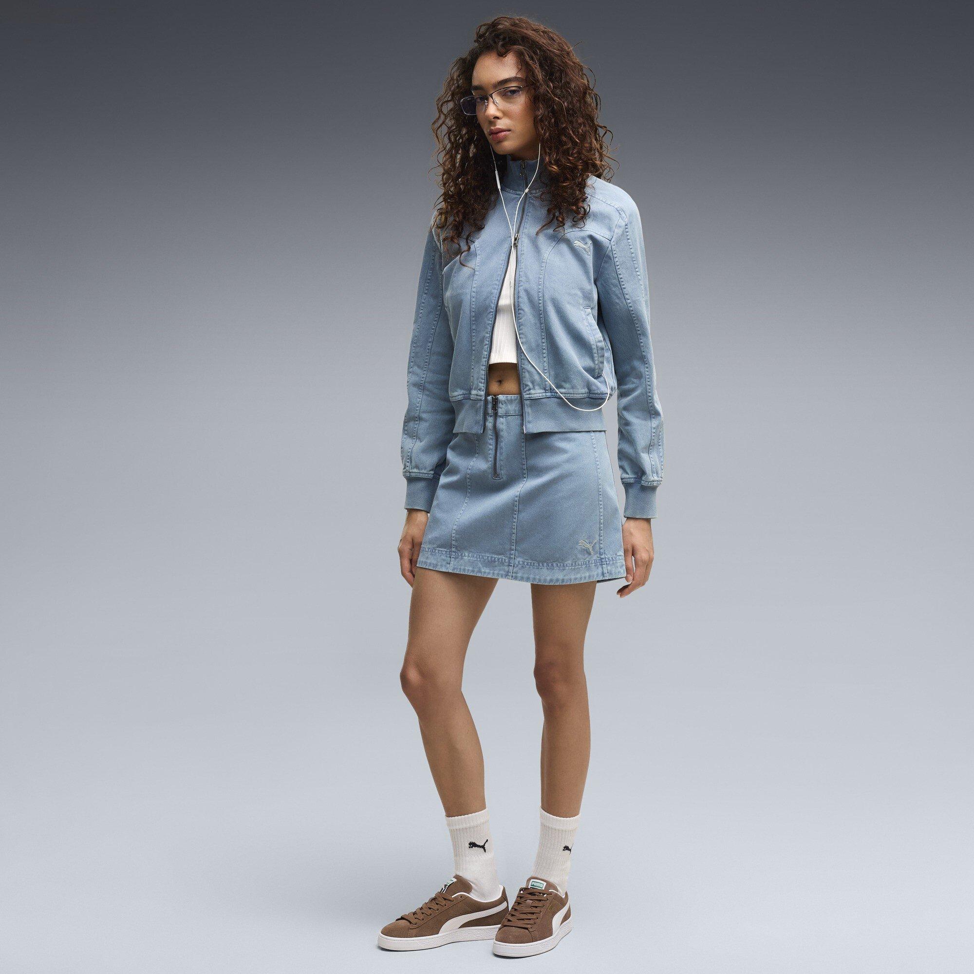 Cool Blue - Puma - Women's Future Wash Mini Skirt - 5