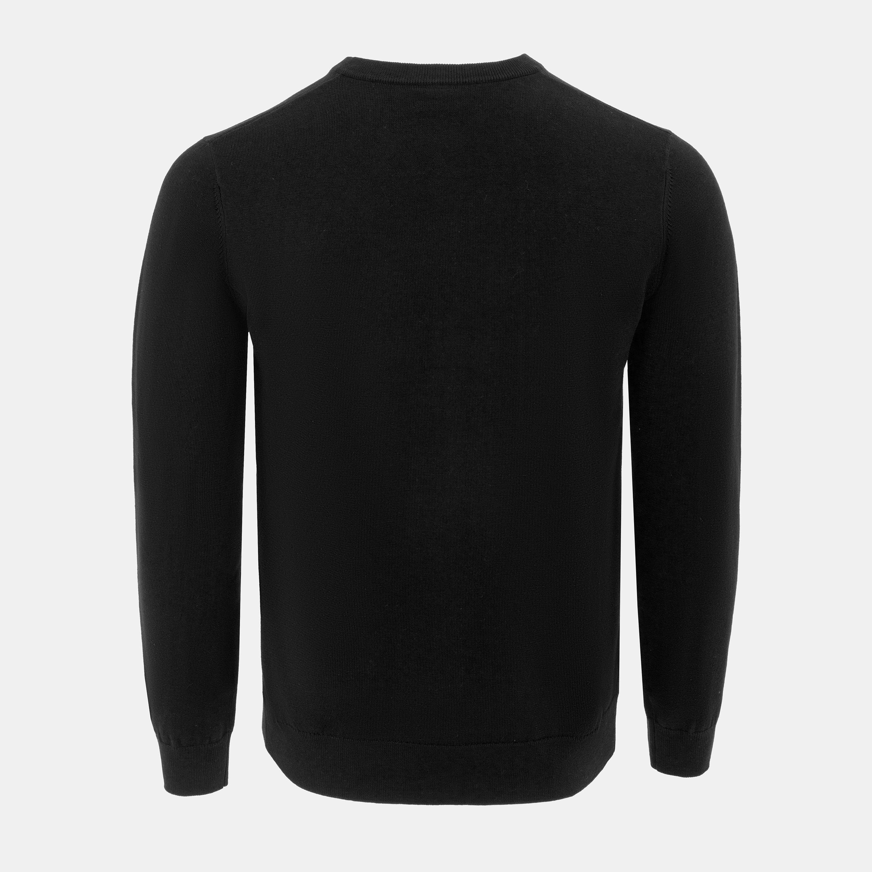Black - Giorgio - V Neck Classic Knitted Sweater Men - 2