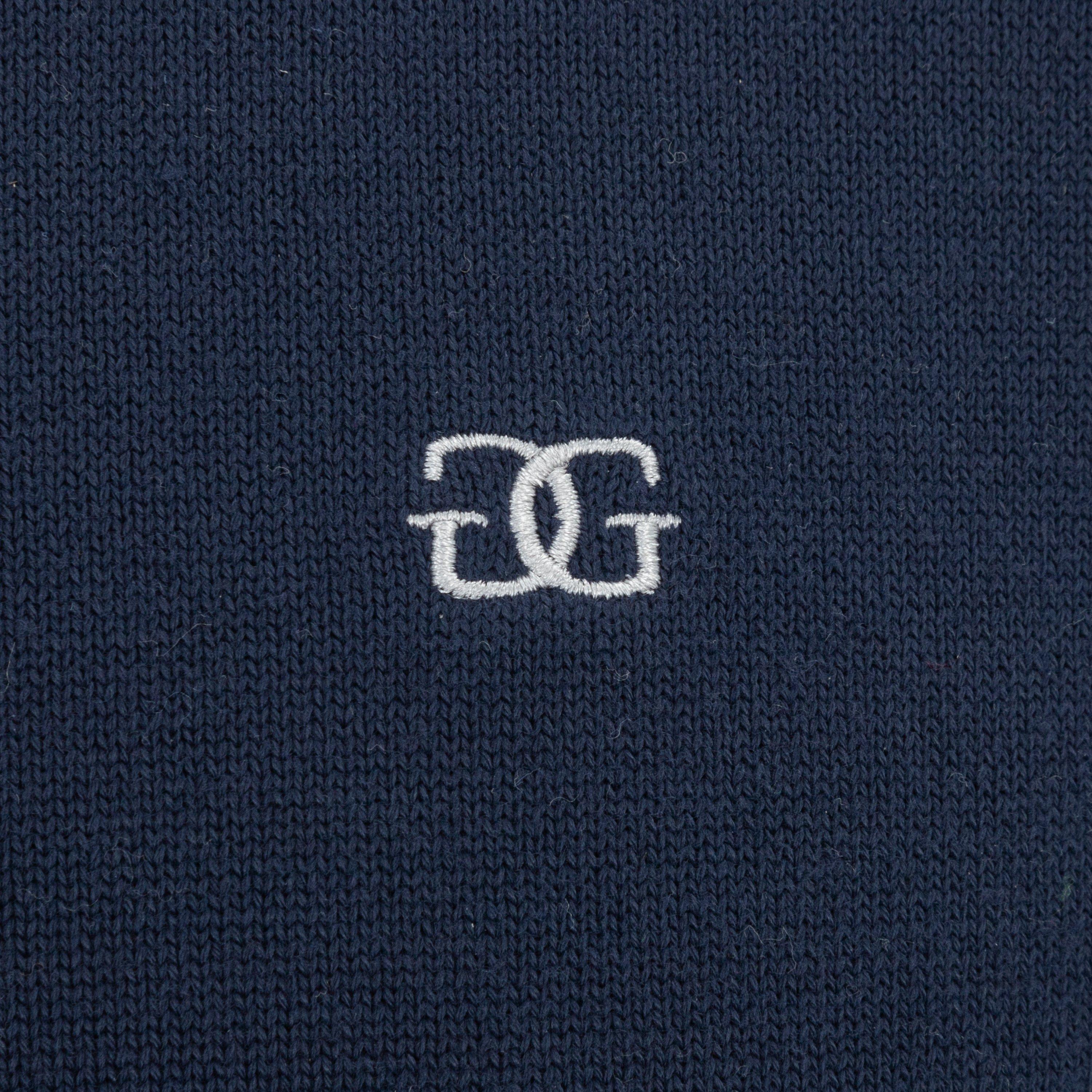 Azul marino - Giorgio - V Neck Classic Knitted Sweater Men - 4