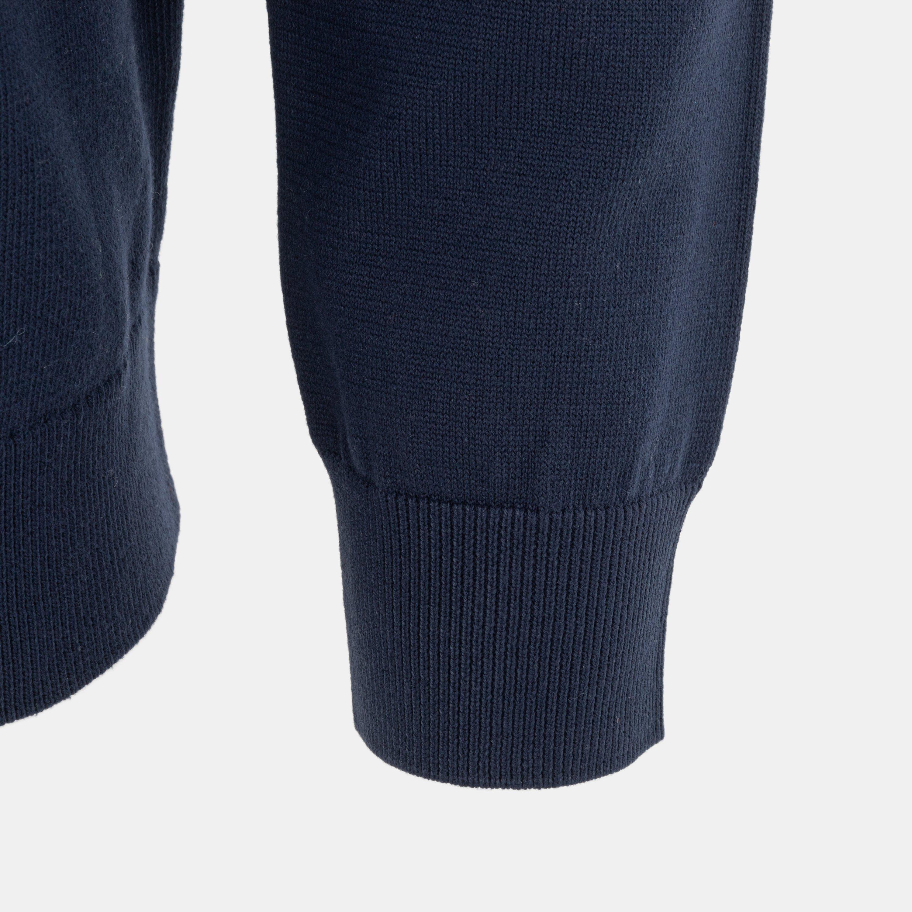 Azul marino - Giorgio - V Neck Classic Knitted Sweater Men - 5