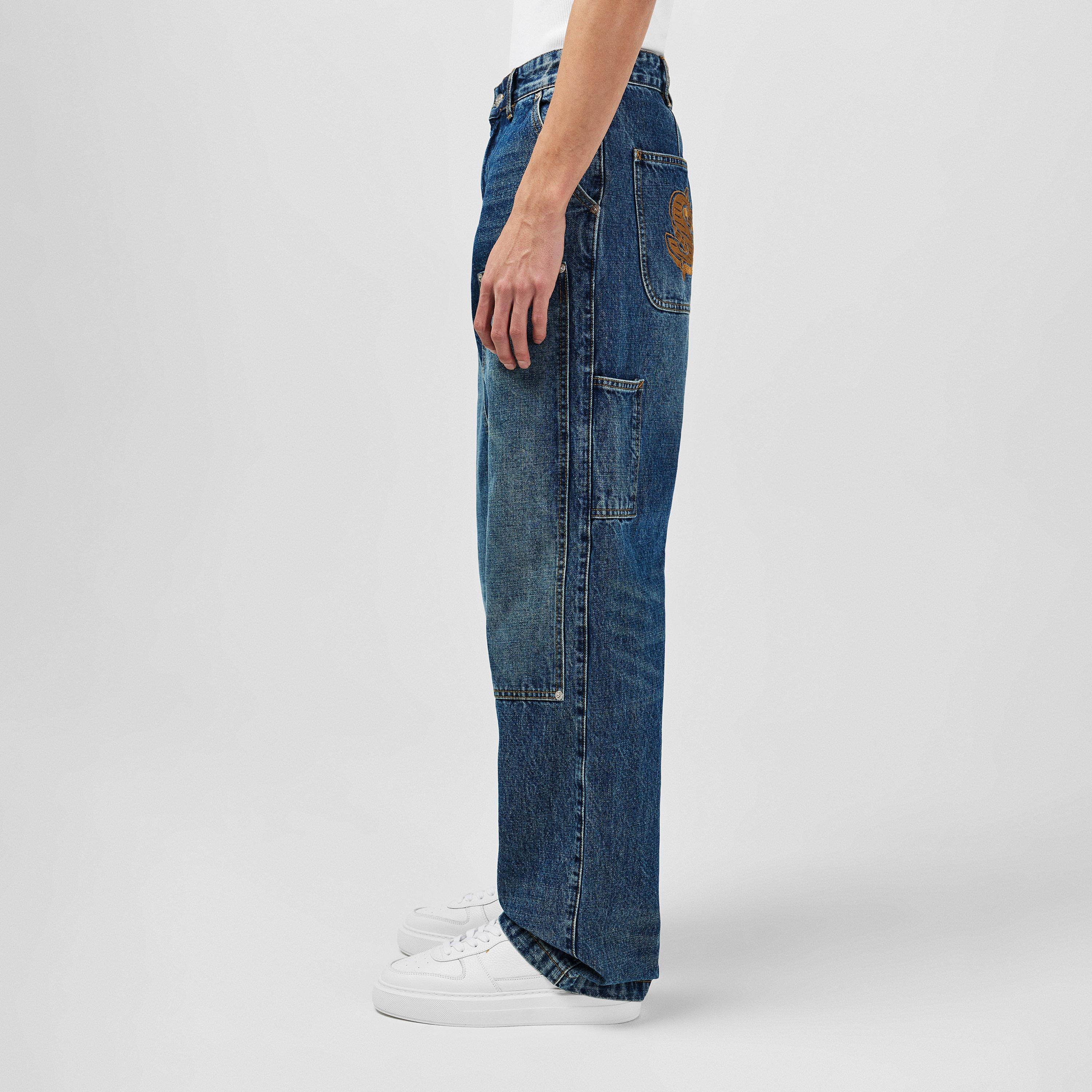 Vintage Wash - Billionaire Boys Club - Men's Carpenter Wide Leg Jeans - 2