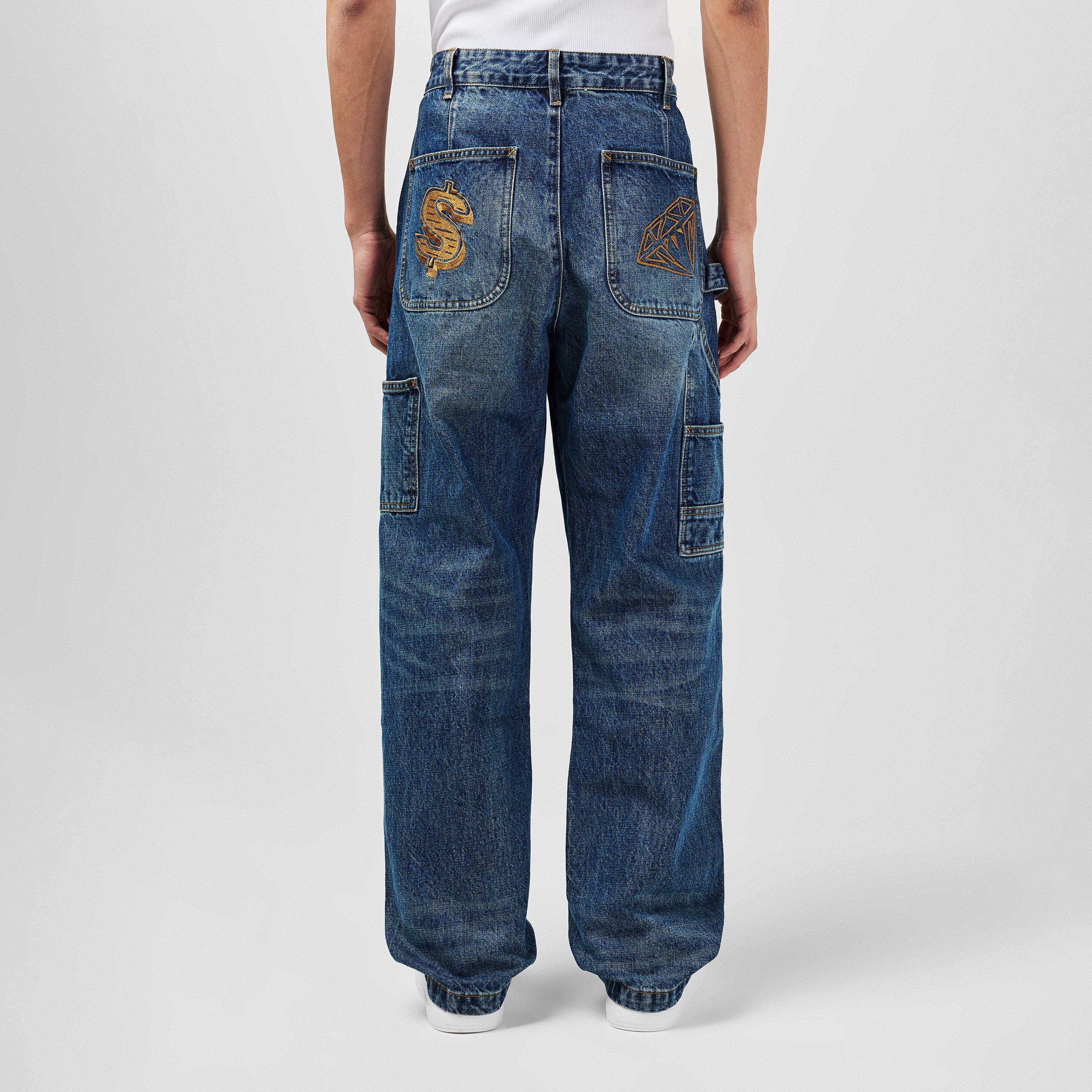 Vintage Wash - Billionaire Boys Club - Men's Carpenter Wide Leg Jeans - 3