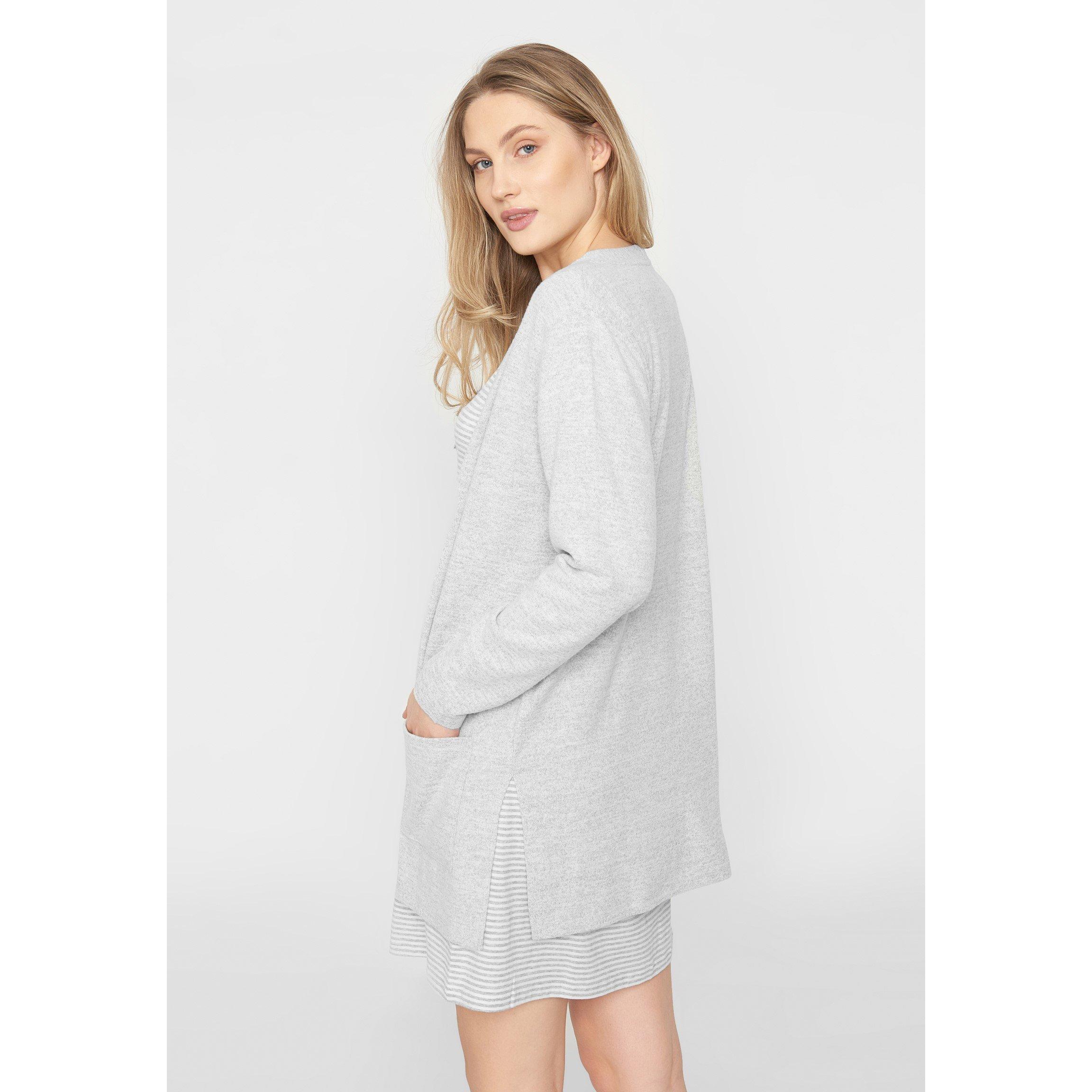 Grey Melange - CCDK - Women's Cardigan - 3