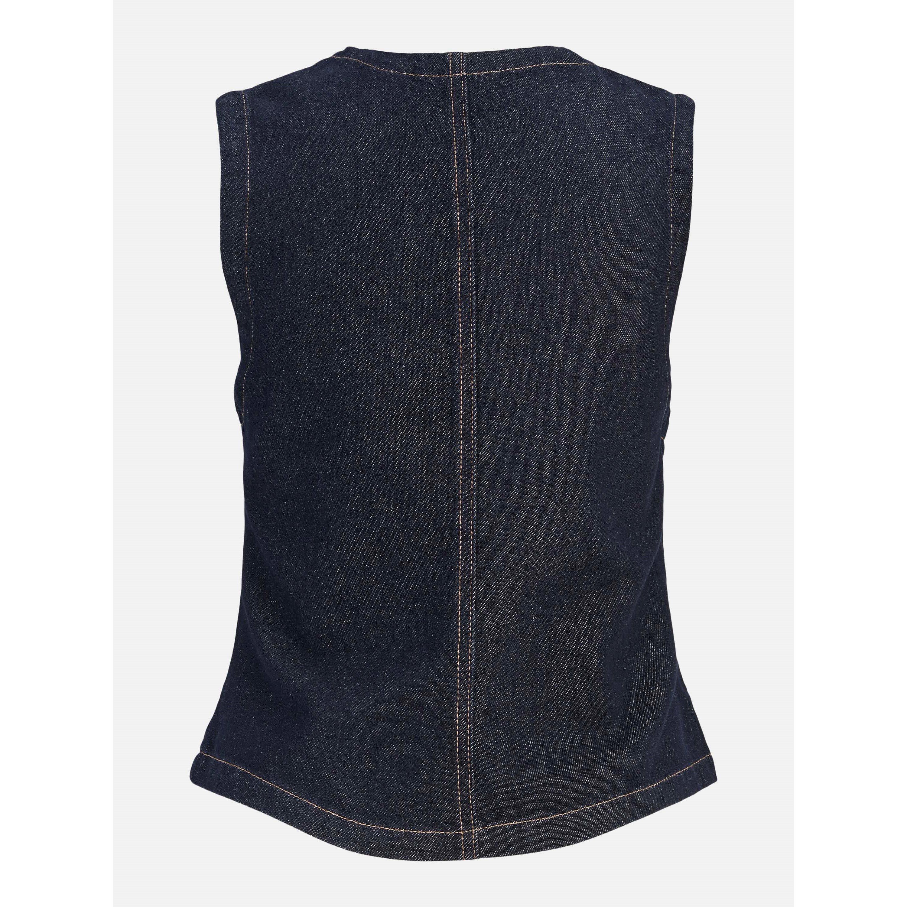 Tamno plavi denim - JJXX - Women's Denim Sleeveless Shirt - 2