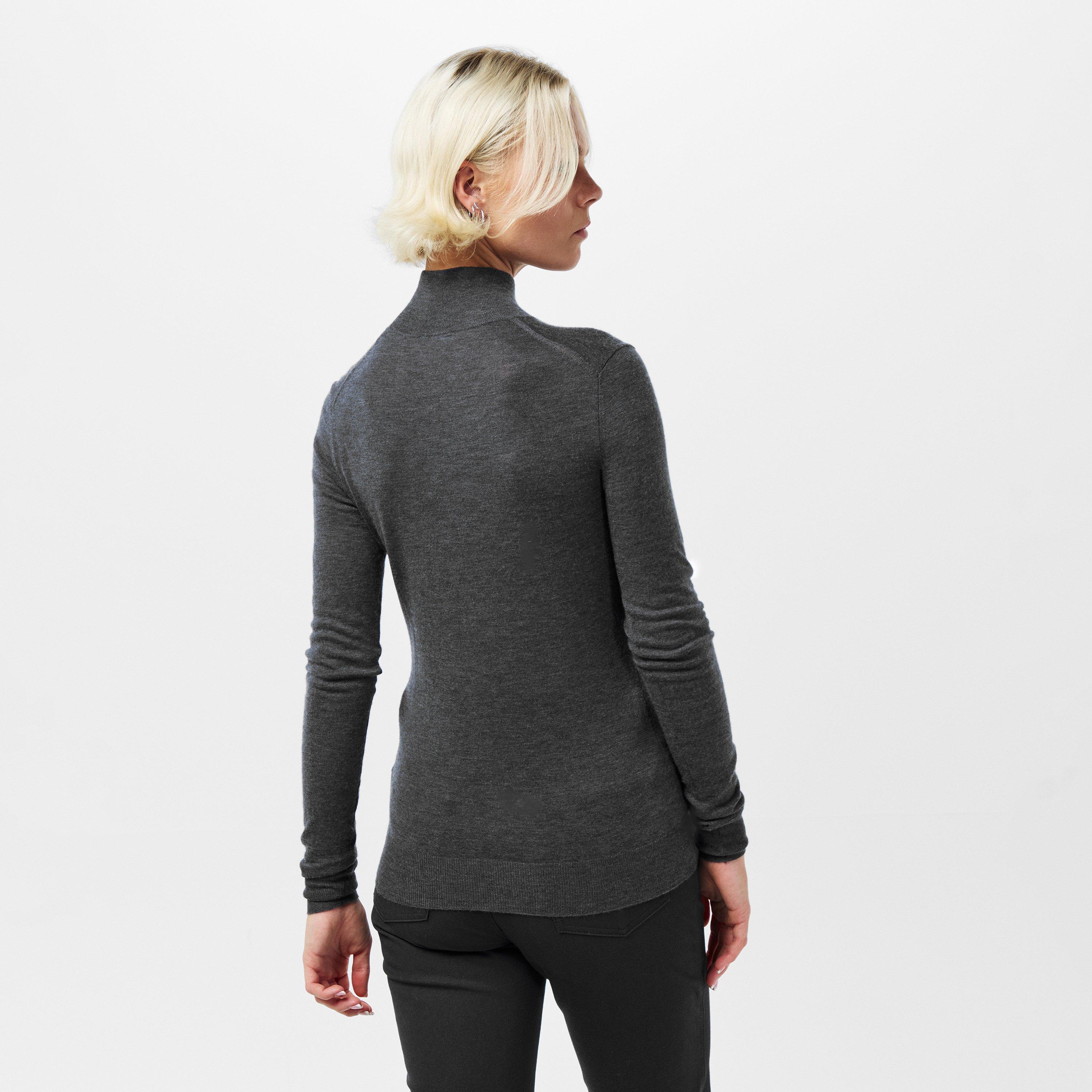 Smoke - Joseph - Women's Fine Gauge Knit Crew Neck Jumper - 4