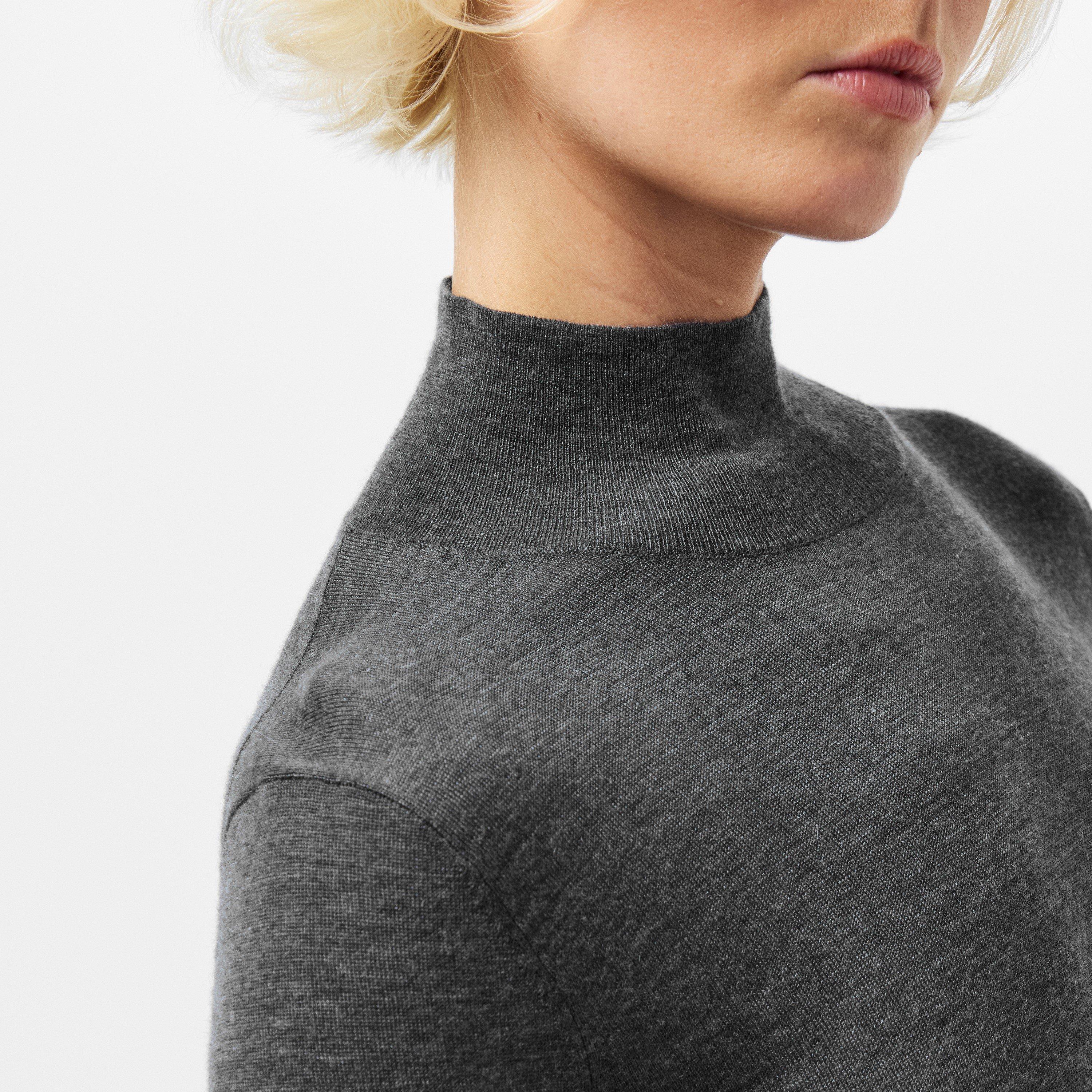 Smoke - Joseph - Women's Fine Gauge Knit Crew Neck Jumper - 5