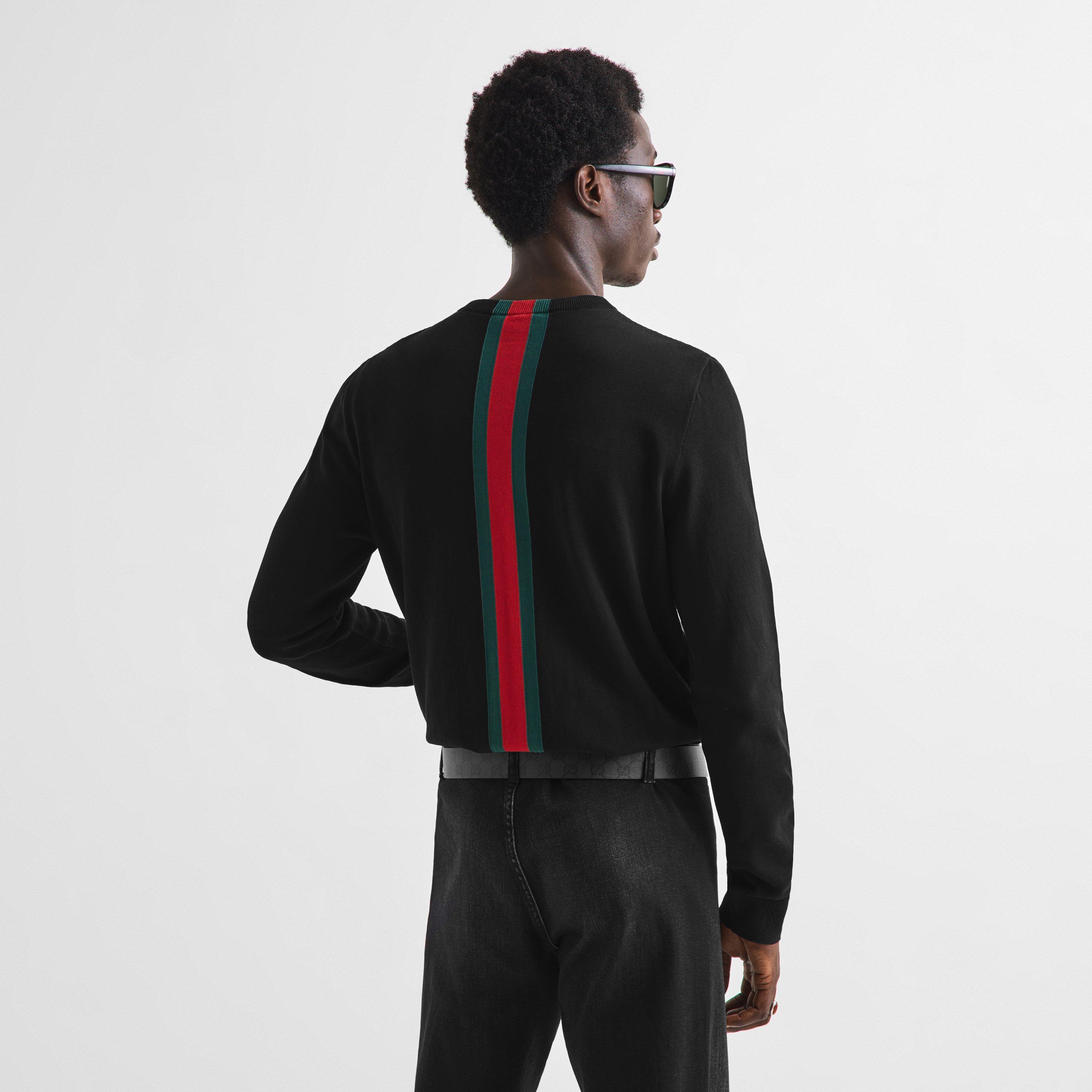 Black - Gucci - Gucci Web Knit Sn63 - 4