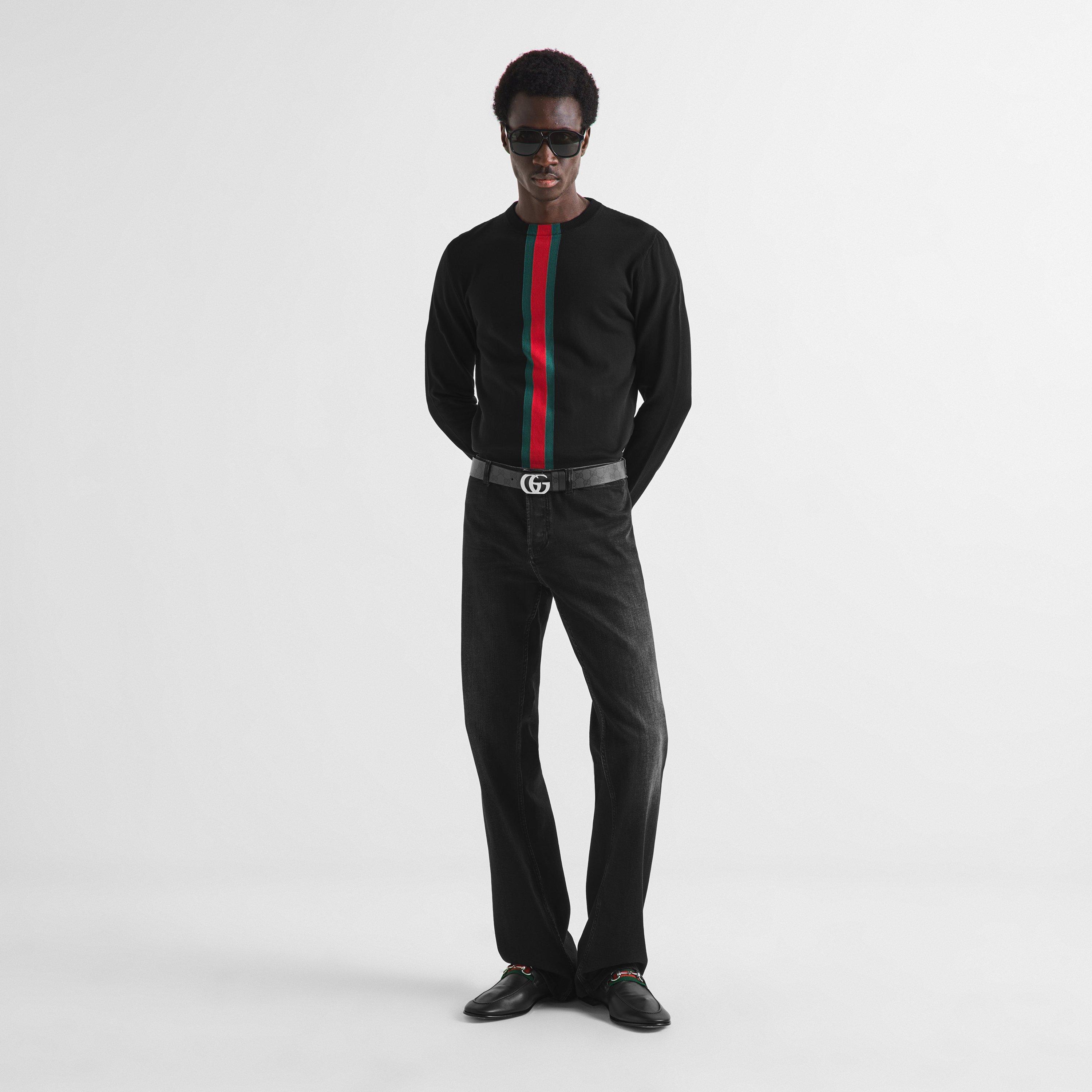 Black - Gucci - Gucci Web Knit Sn63 - 6