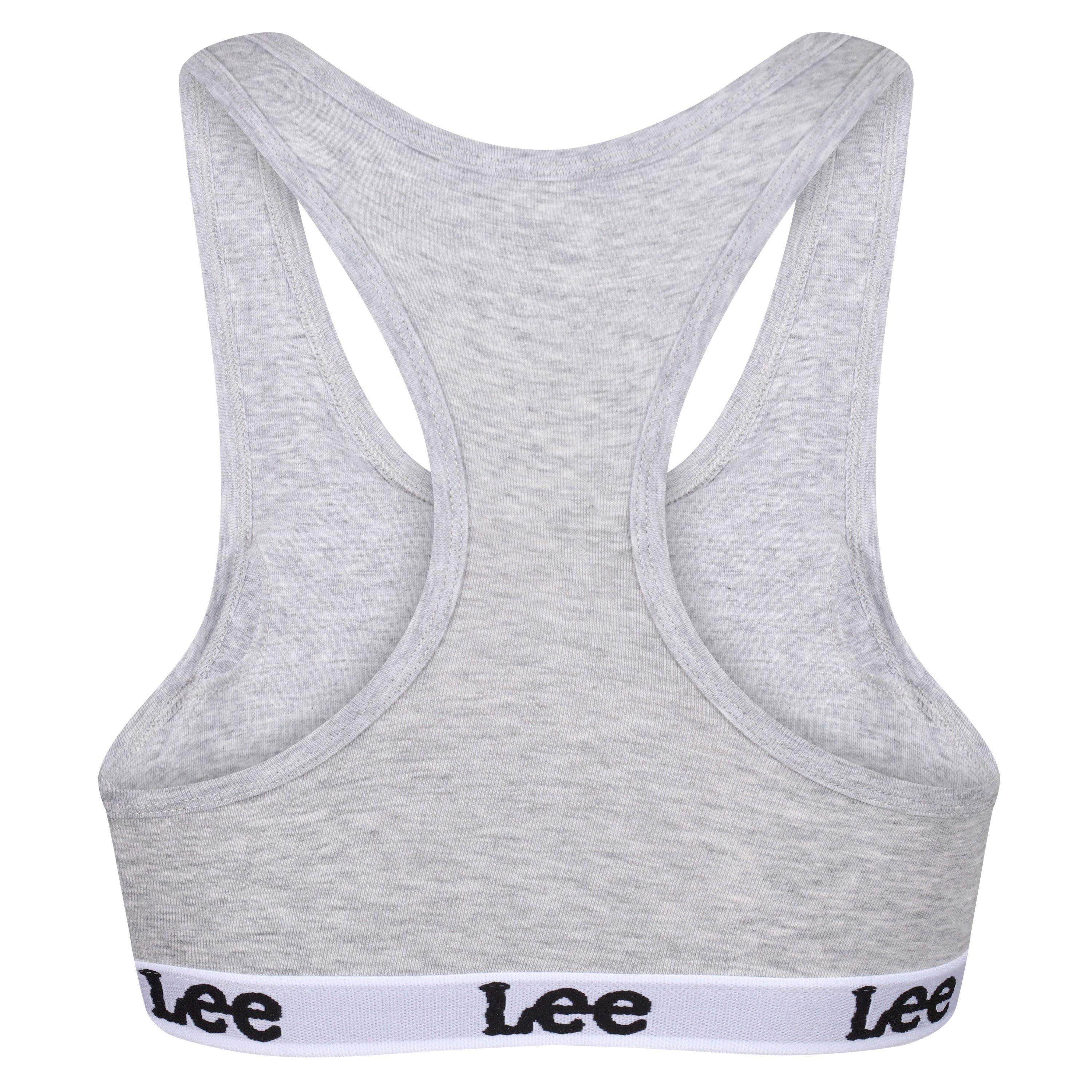 Grey Marl - Lee - Women's Diana Cotton Seamless Jersey Bralette - 2