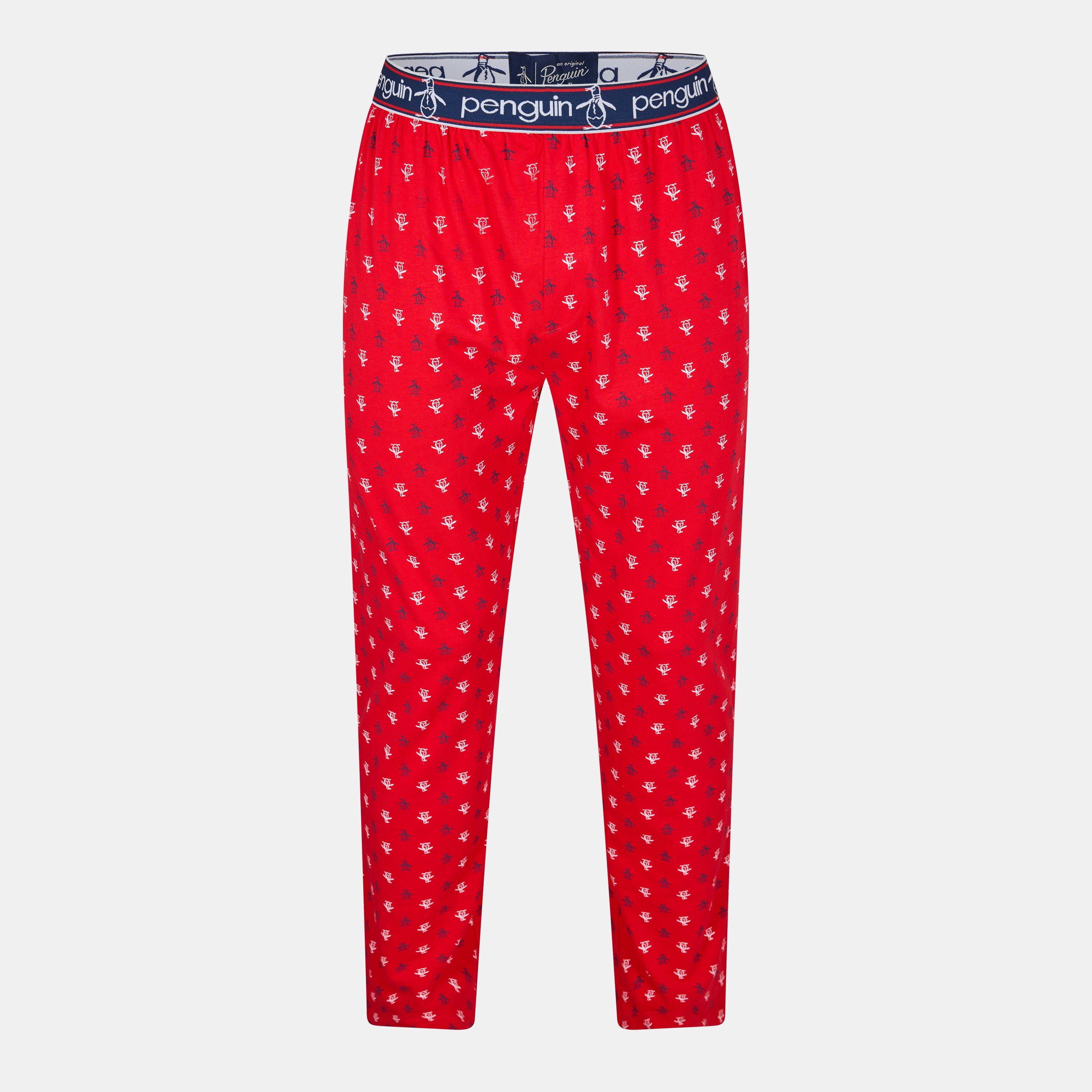 Red - Original Penguin - Men's Ppx8 Jersey Pyjama Trousers - 1
