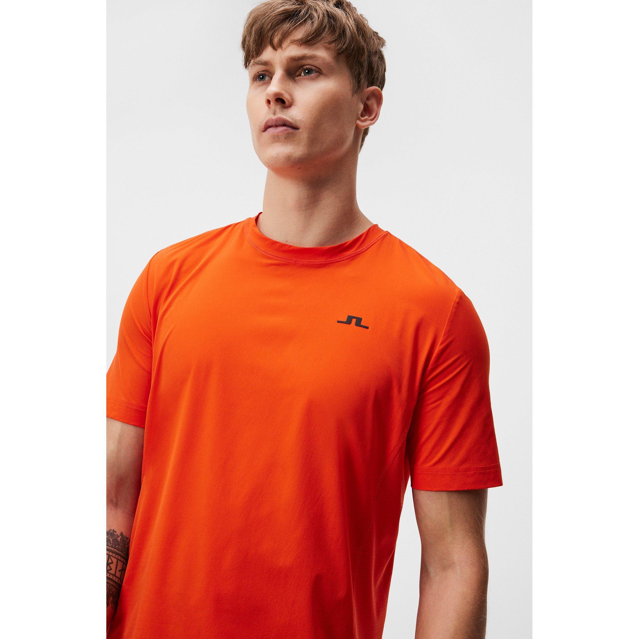 Tangerine Tango - J Lindeberg Golf - Junior Lind Tom Pro Regular Fit T-Shirt - 6