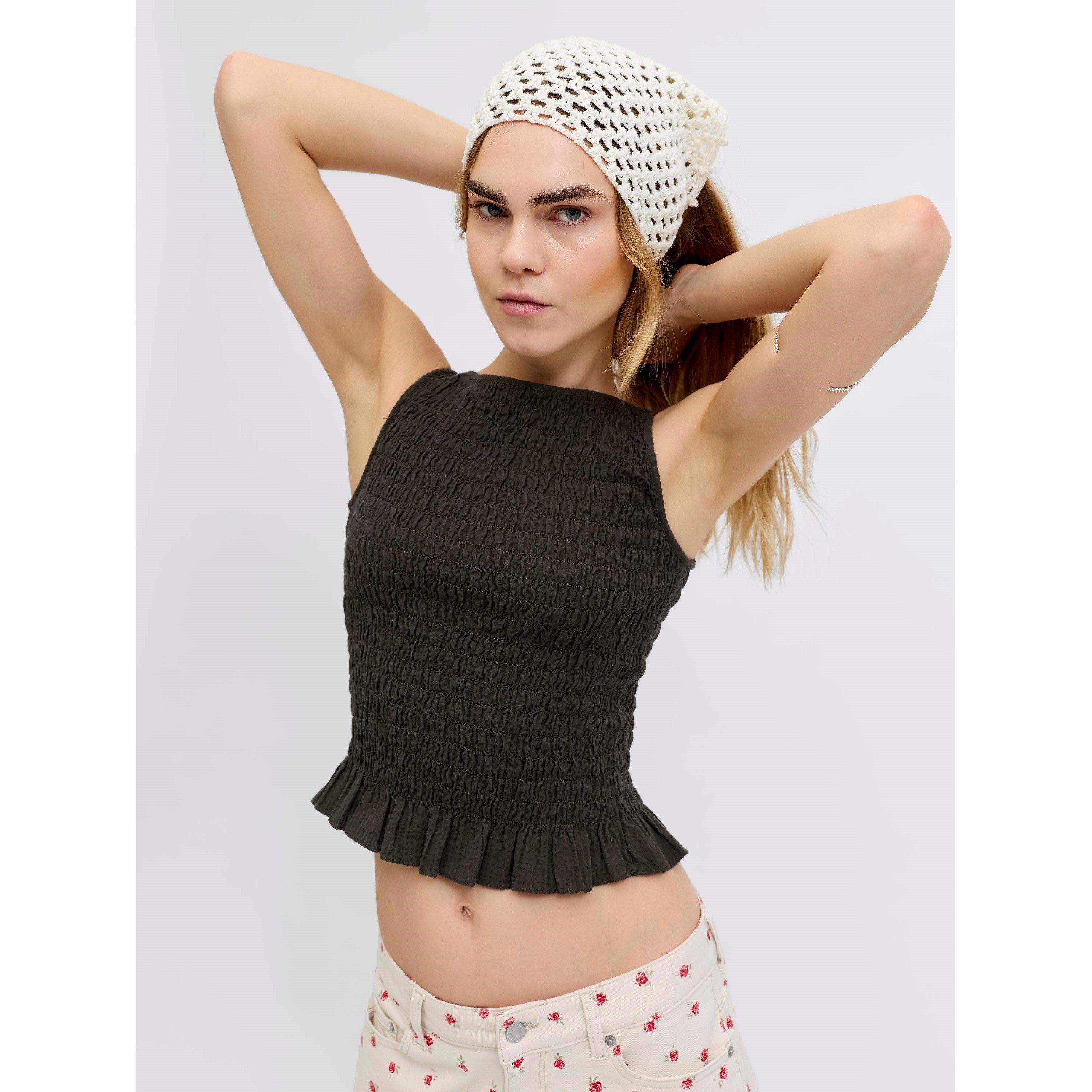 Demitasse - JJXX - Women's Smock Peplum Top - 7