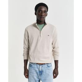 Gant Classic Cotton Half Zip Sweater