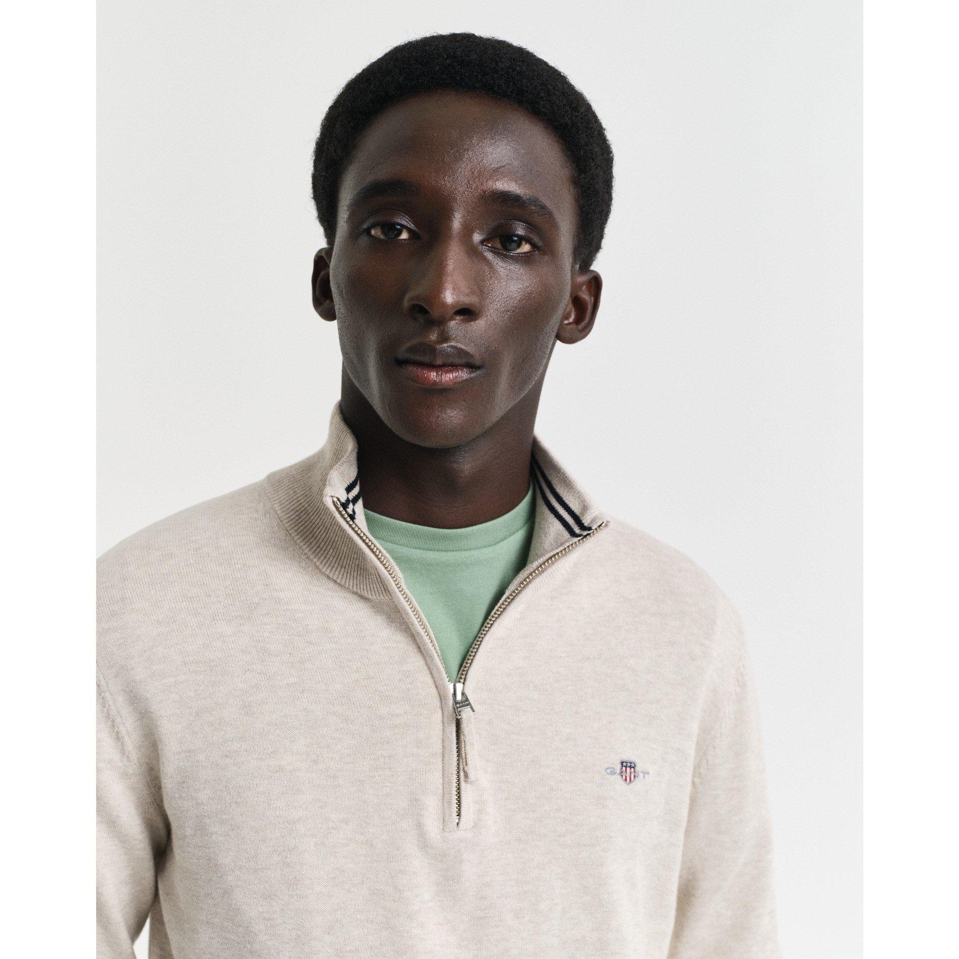 Gant Classic Cotton Half-Zip Sweater | FRASERS