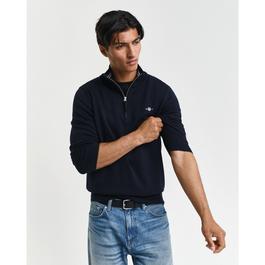 Gant Classic Cotton Half Zip Sweater