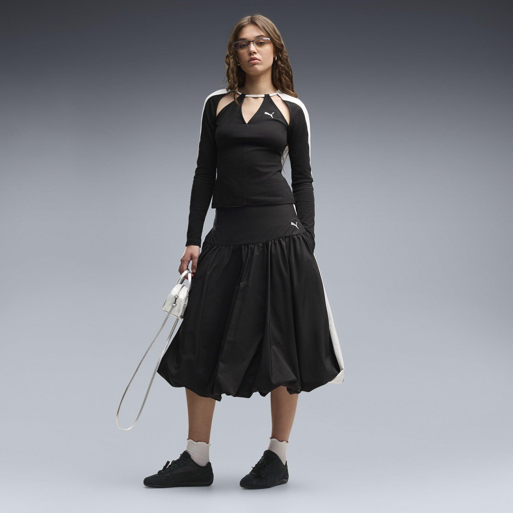 Puma Black - Puma - Women's T7 Midi Skirt - 5