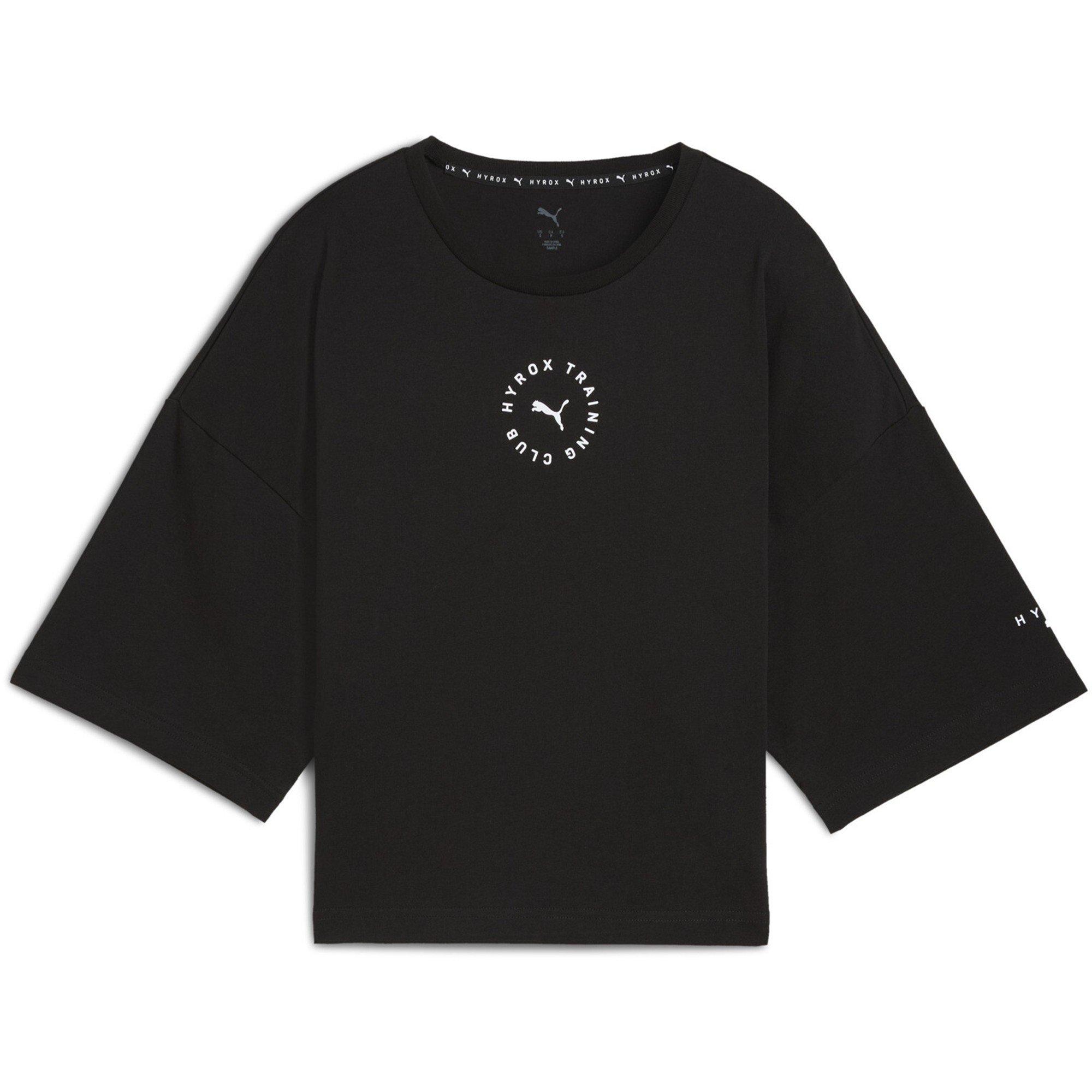 Preto Puma - Puma - Women's X Hyrox Cropped Lifestyle Baby Tee - 1