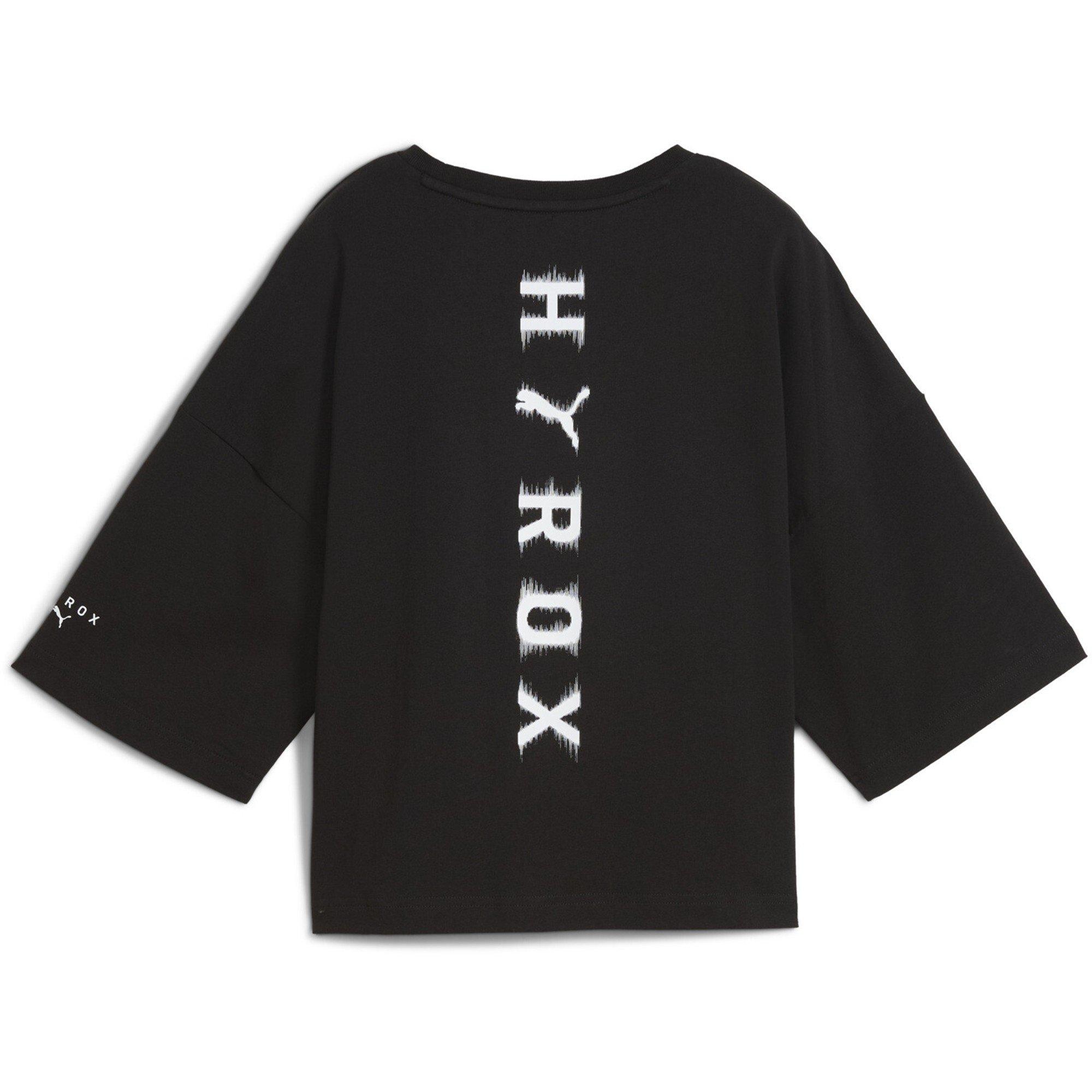 Preto Puma - Puma - Women's X Hyrox Cropped Lifestyle Baby Tee - 2