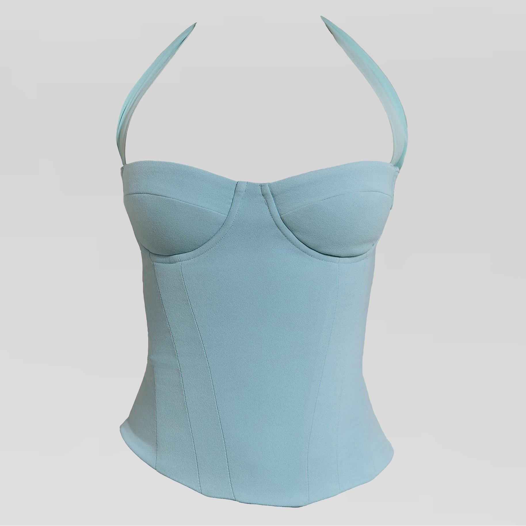 Baby Blue - Mars The Label - Women's Zadie Corset Top - 5