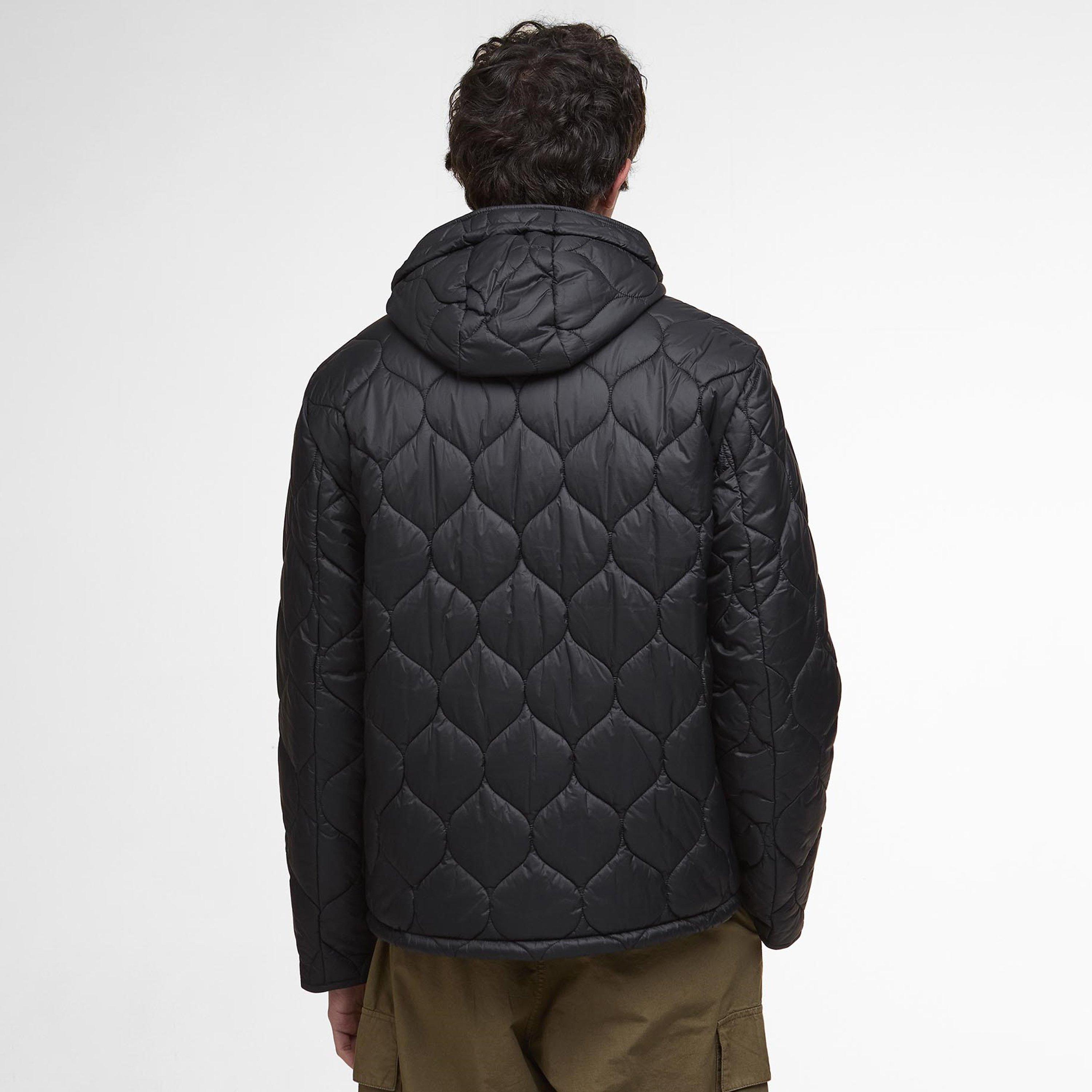 Black BK11 - Barbour - Men's Re-Engineered Hooded Spey Long Sleeve Quilted Jacket - 3