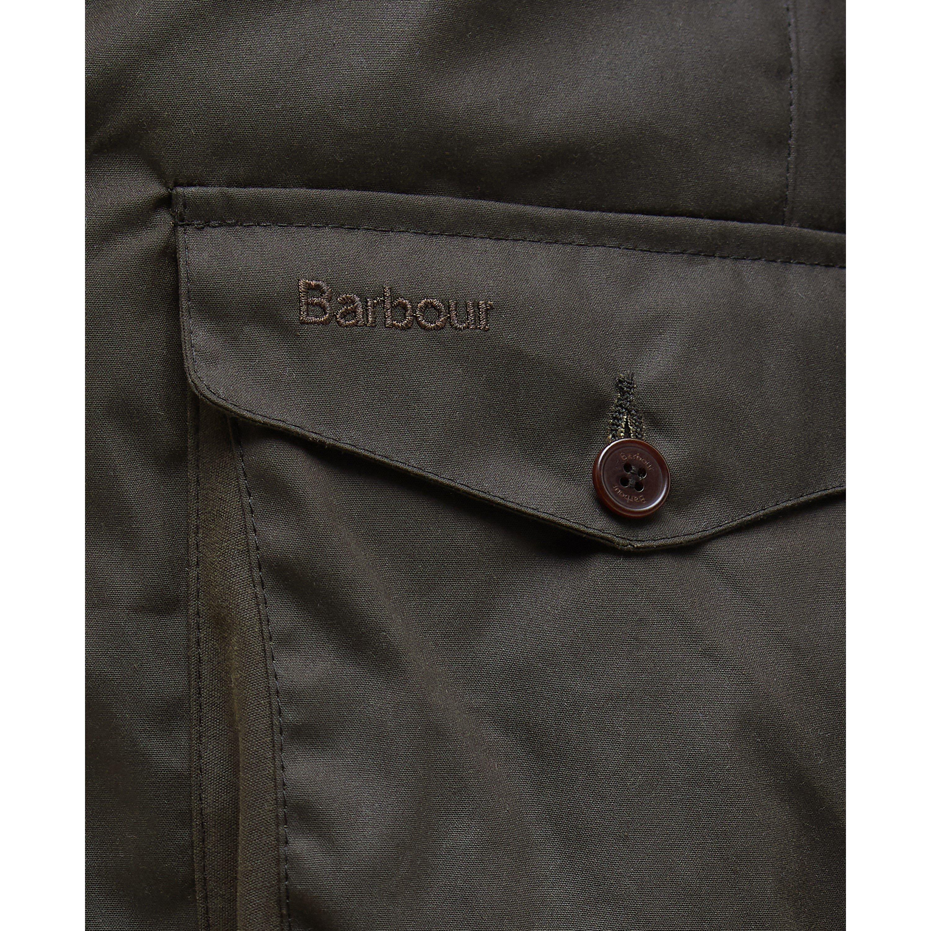 Olive OL71 - Barbour - Men's Beacon Sports Long Sleeve Tailored Fit Wax Jacket - 7