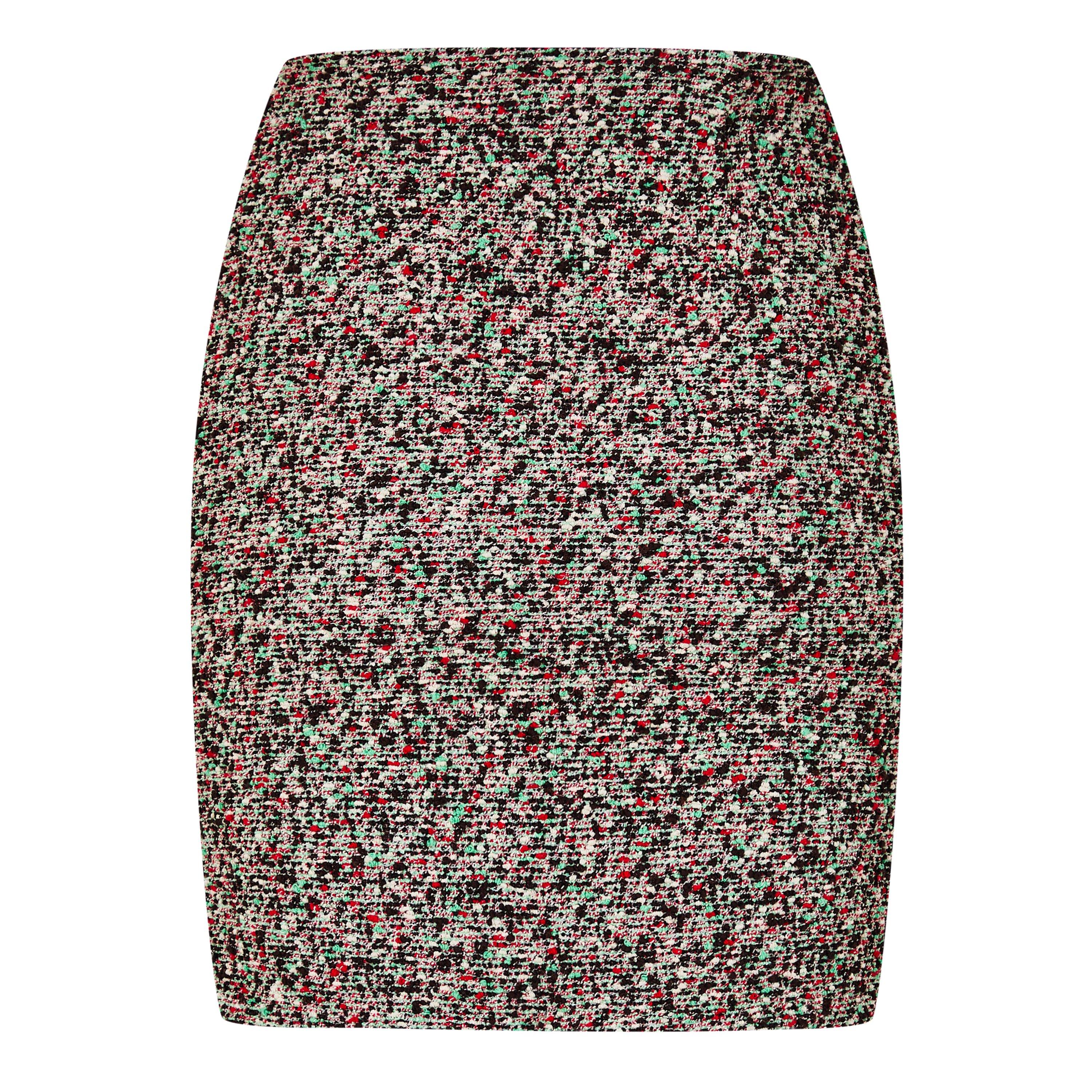 Ebony/Red/Bay - Bottega Veneta - Women's Midi Skirt - 2