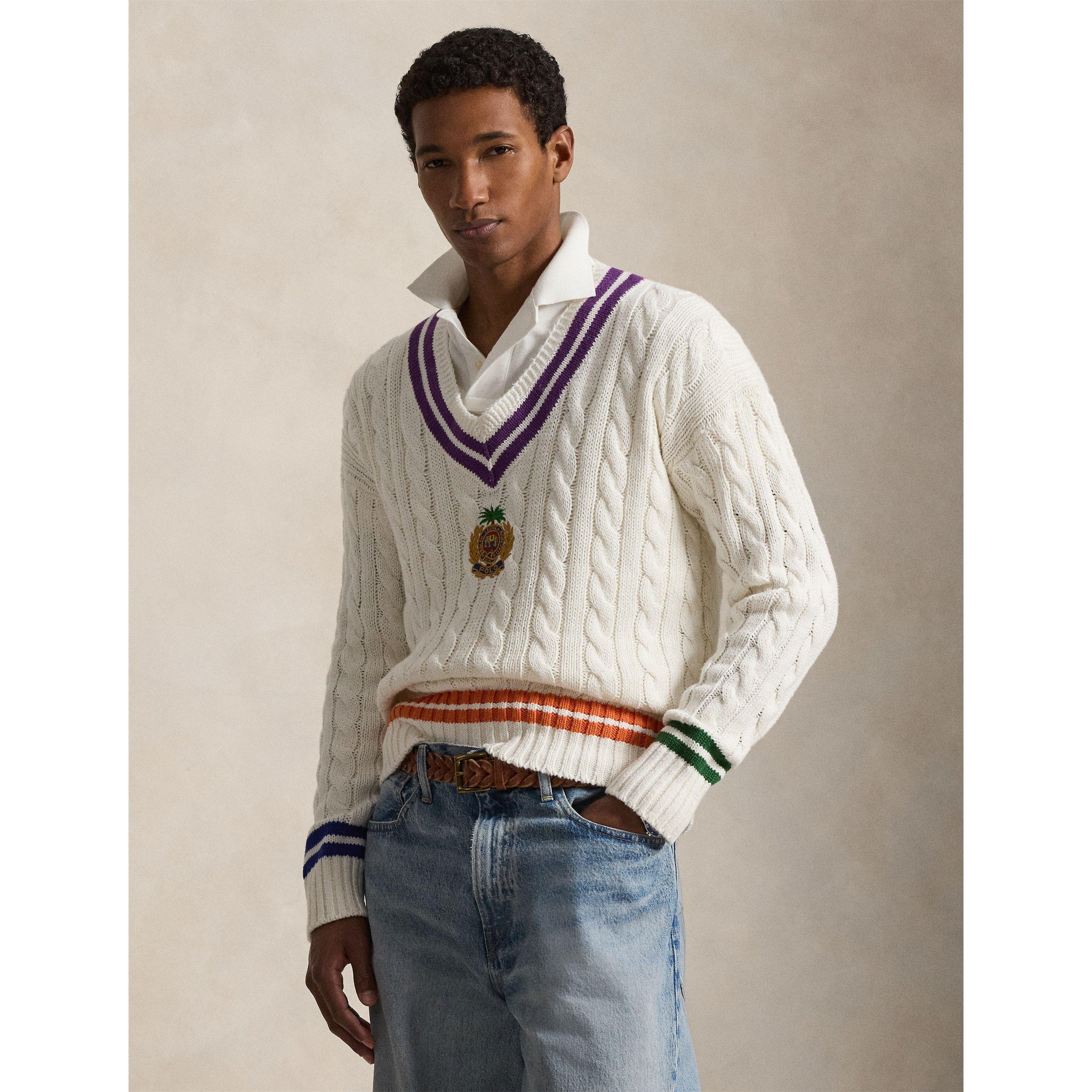 Cream Combo - Polo Ralph Lauren - Men's Crew Neck Jumper - 3