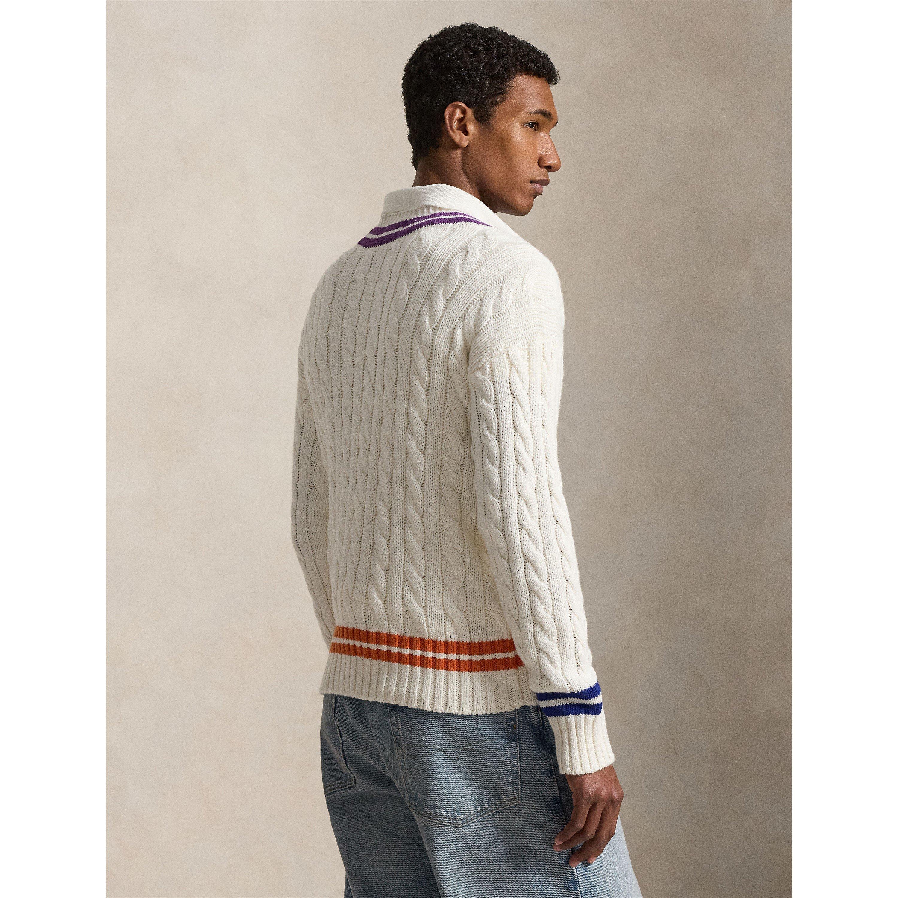 Cream Combo - Polo Ralph Lauren - Men's Crew Neck Jumper - 4
