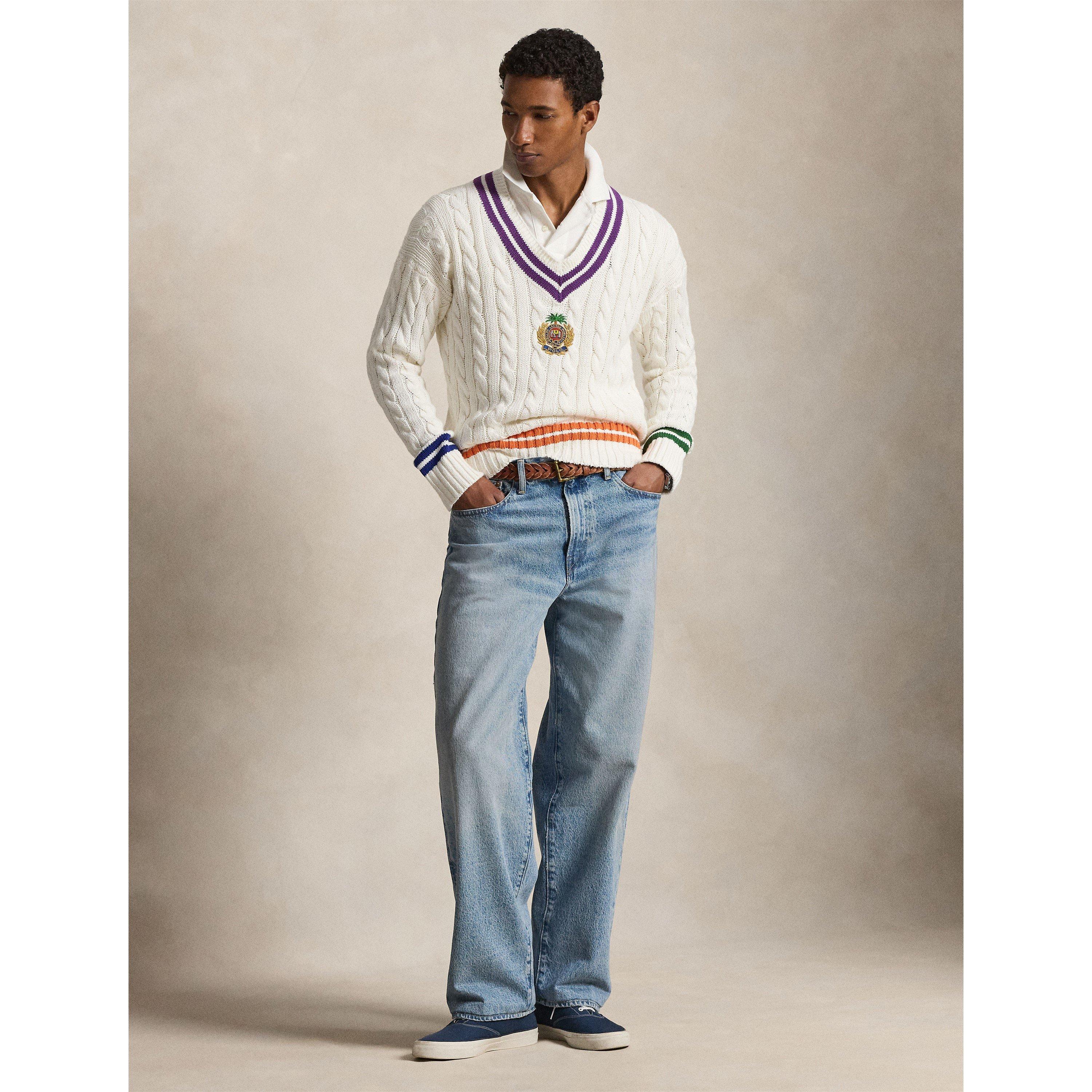 Cream Combo - Polo Ralph Lauren - Men's Crew Neck Jumper - 6
