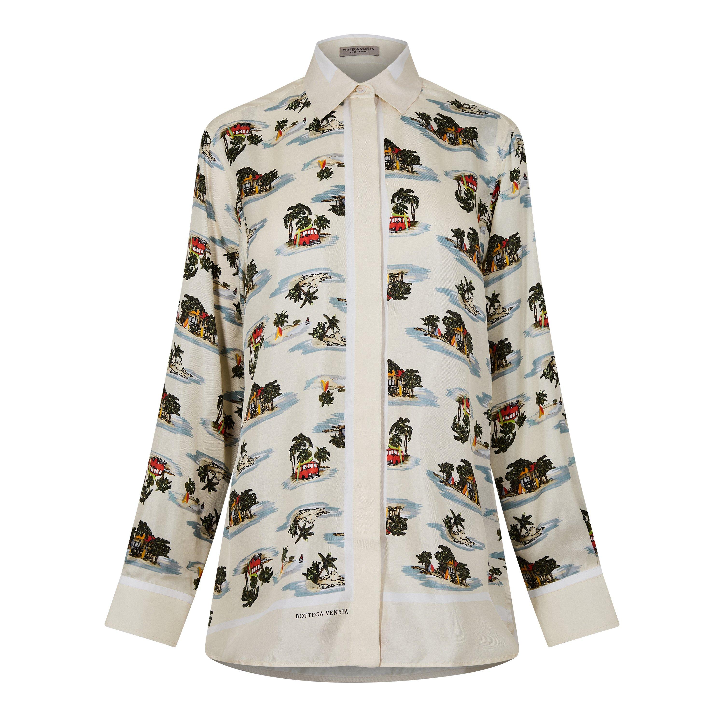 Light Panama - Bottega Veneta - Women's Long-Sleeve Shirt - 1