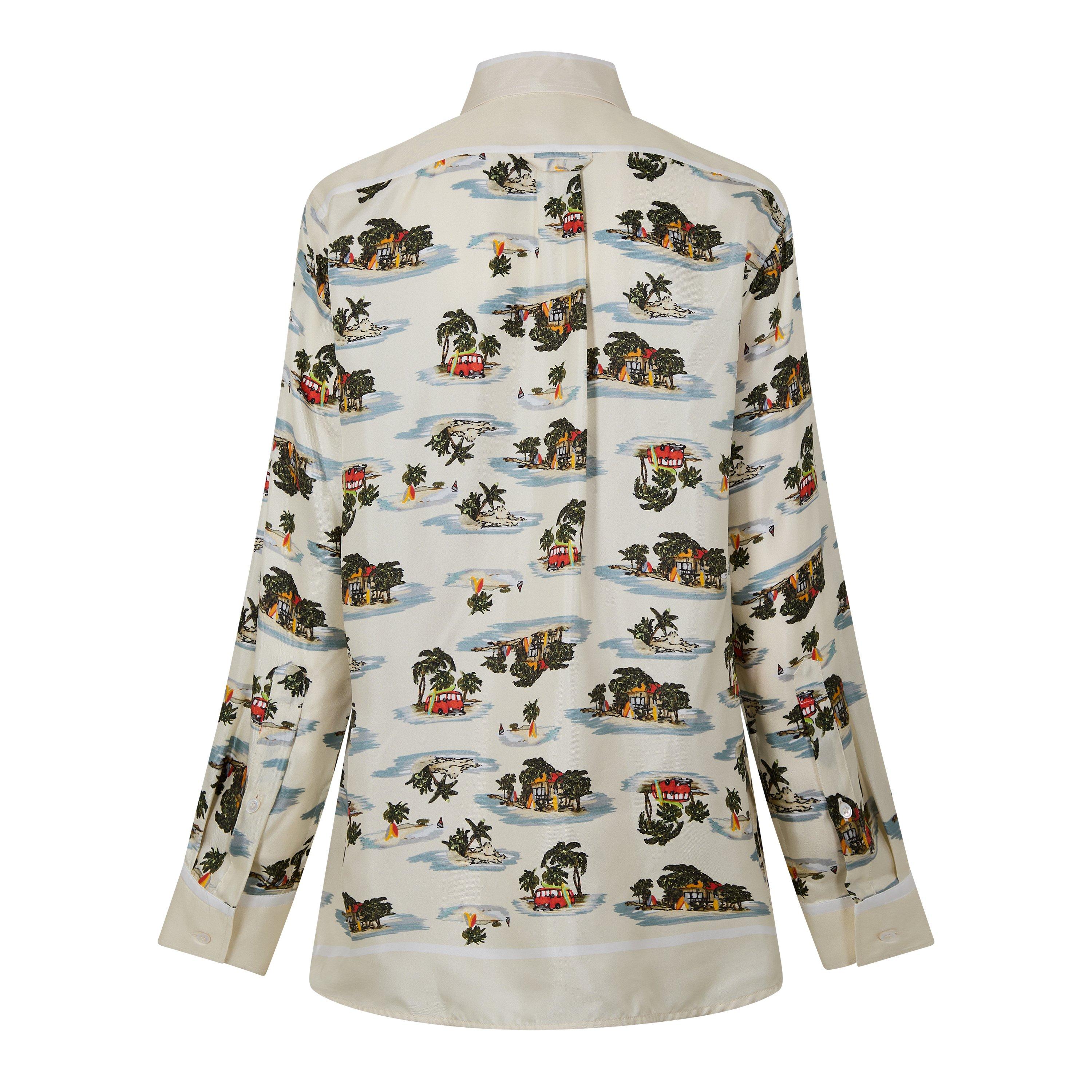 Light Panama - Bottega Veneta - Women's Long-Sleeve Shirt - 2