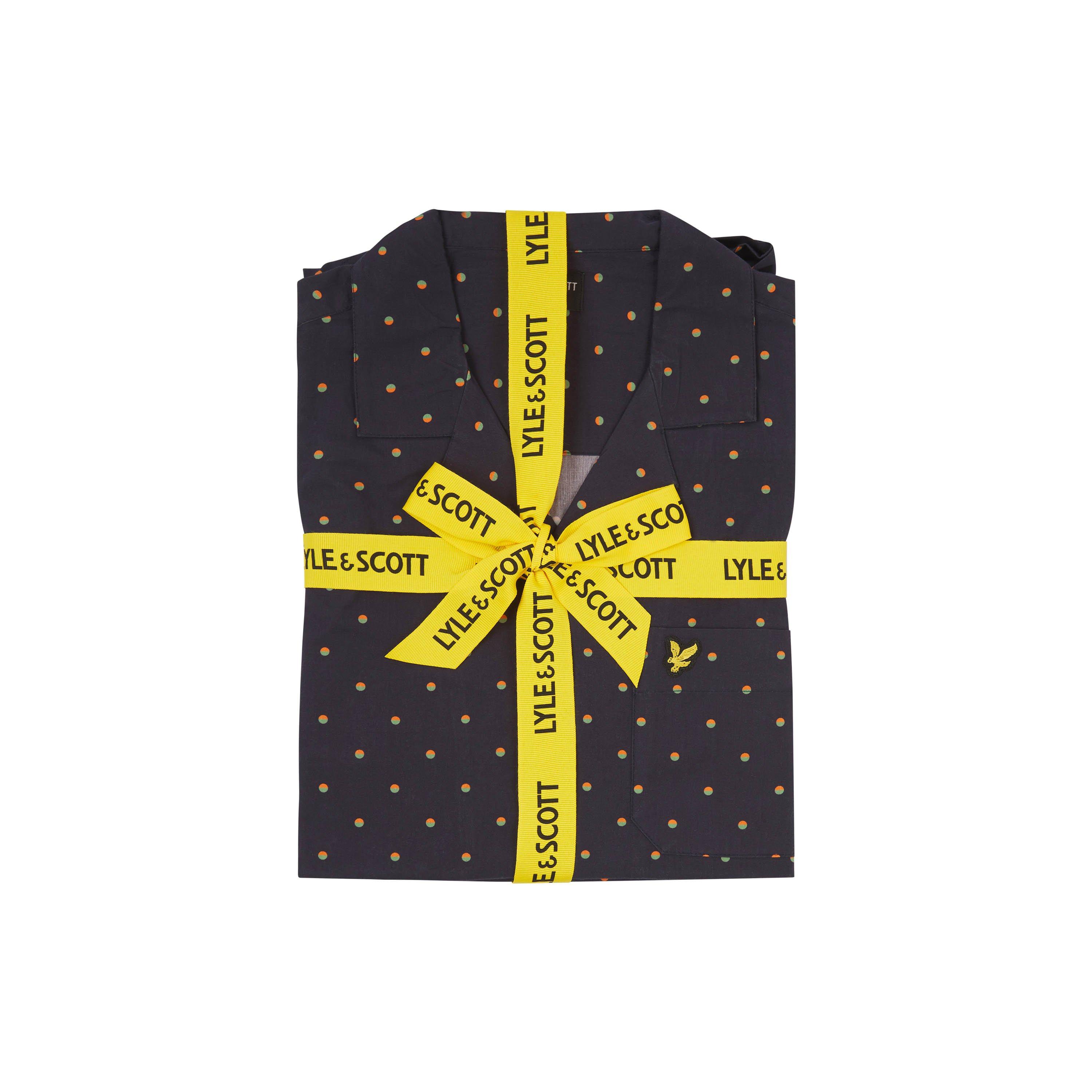 Peacoat - Lyle and Scott - Polka Dot Pyjama Short-Sleeve Top - 6