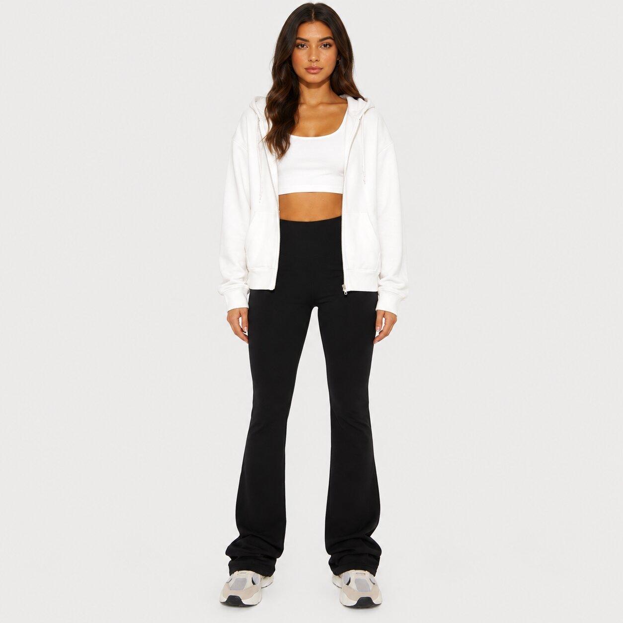Black - I Saw It First - Jersey Flared Trouser - 3