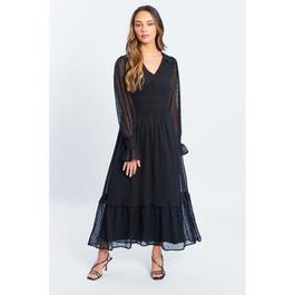 Be You Dobby Midi Dress Womens